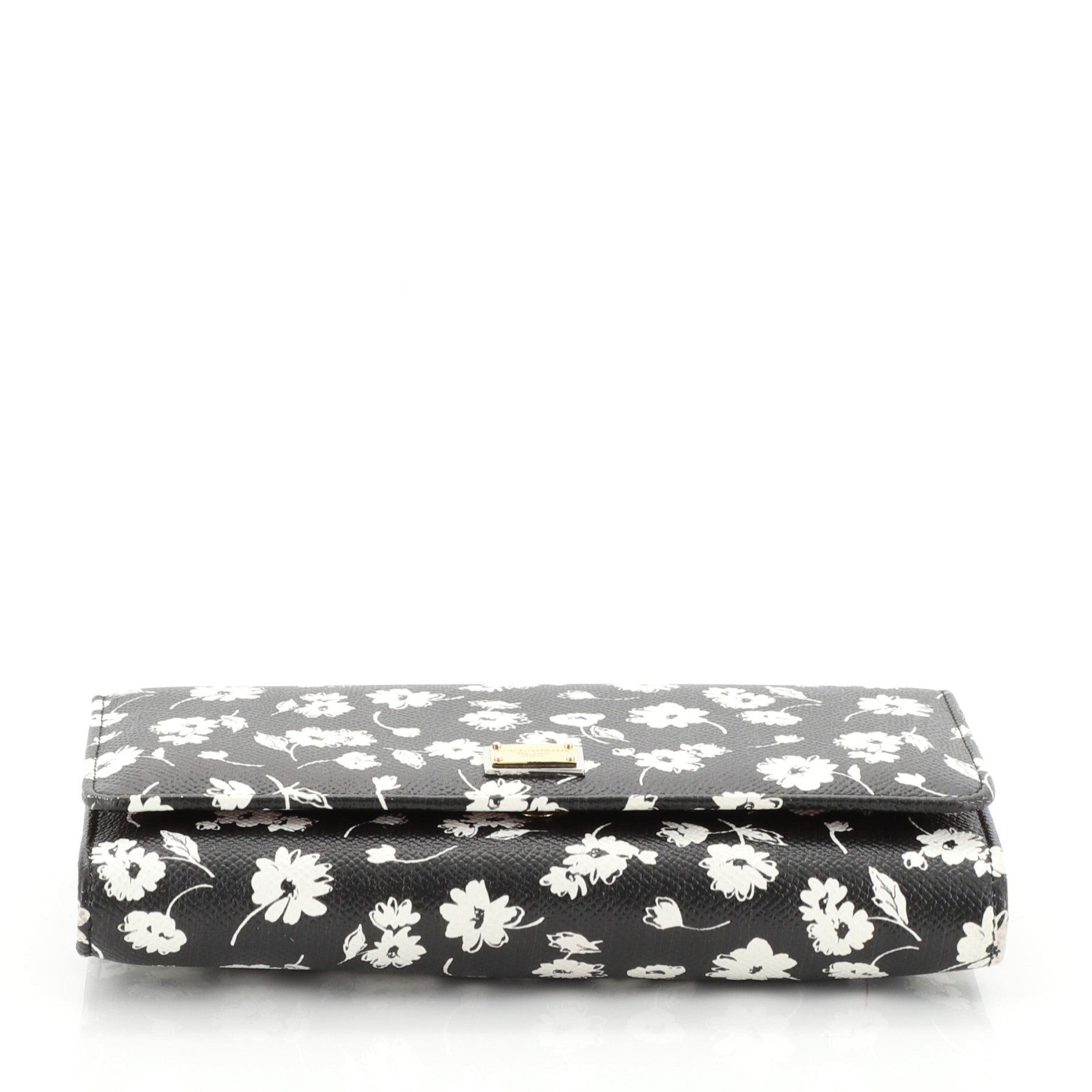 Sicily Wallet on Chain Printed Leather Mini