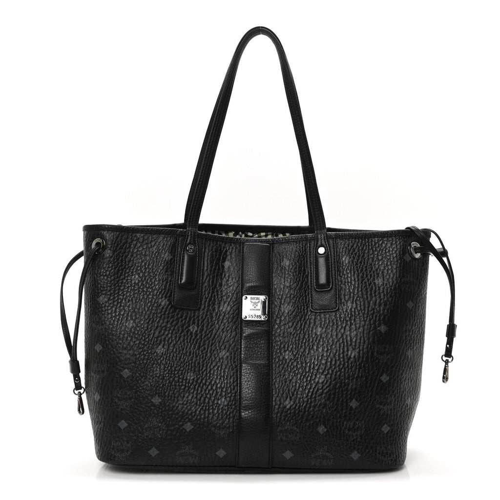Visetos Medium Liz Reversible Shopper Tote Black
