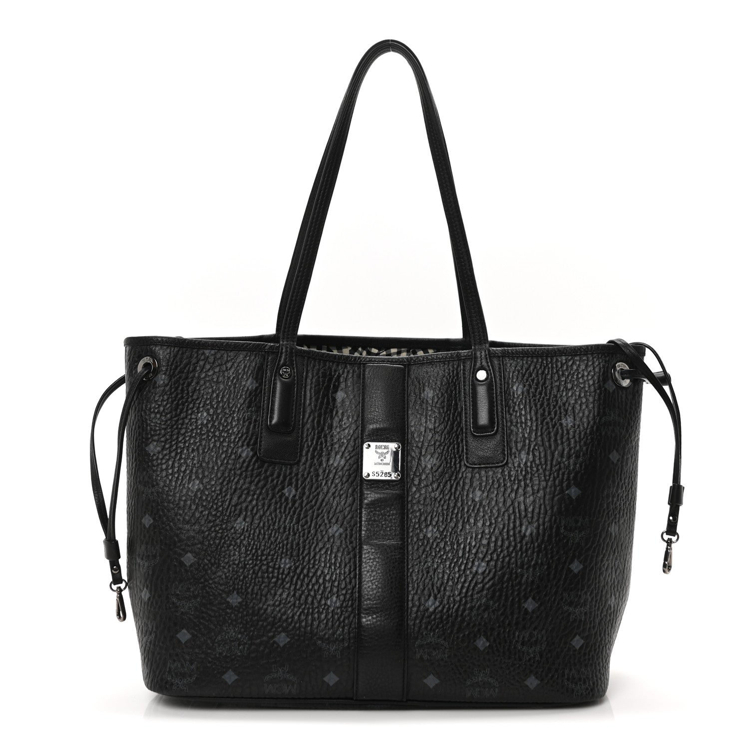 Visetos Medium Liz Reversible Shopper Tote Black
