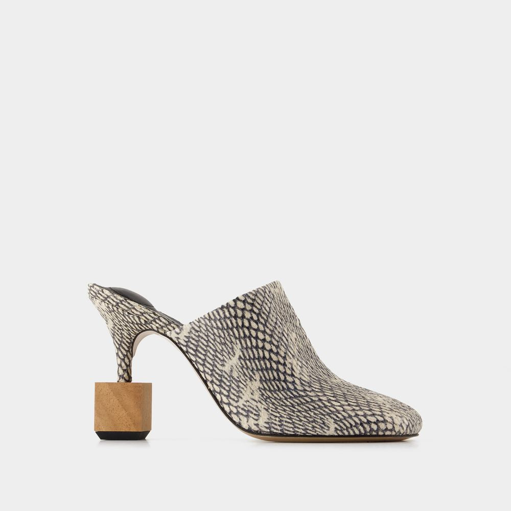 Women's Les Mules Bisou - Jacquemus - Leather - Animal print