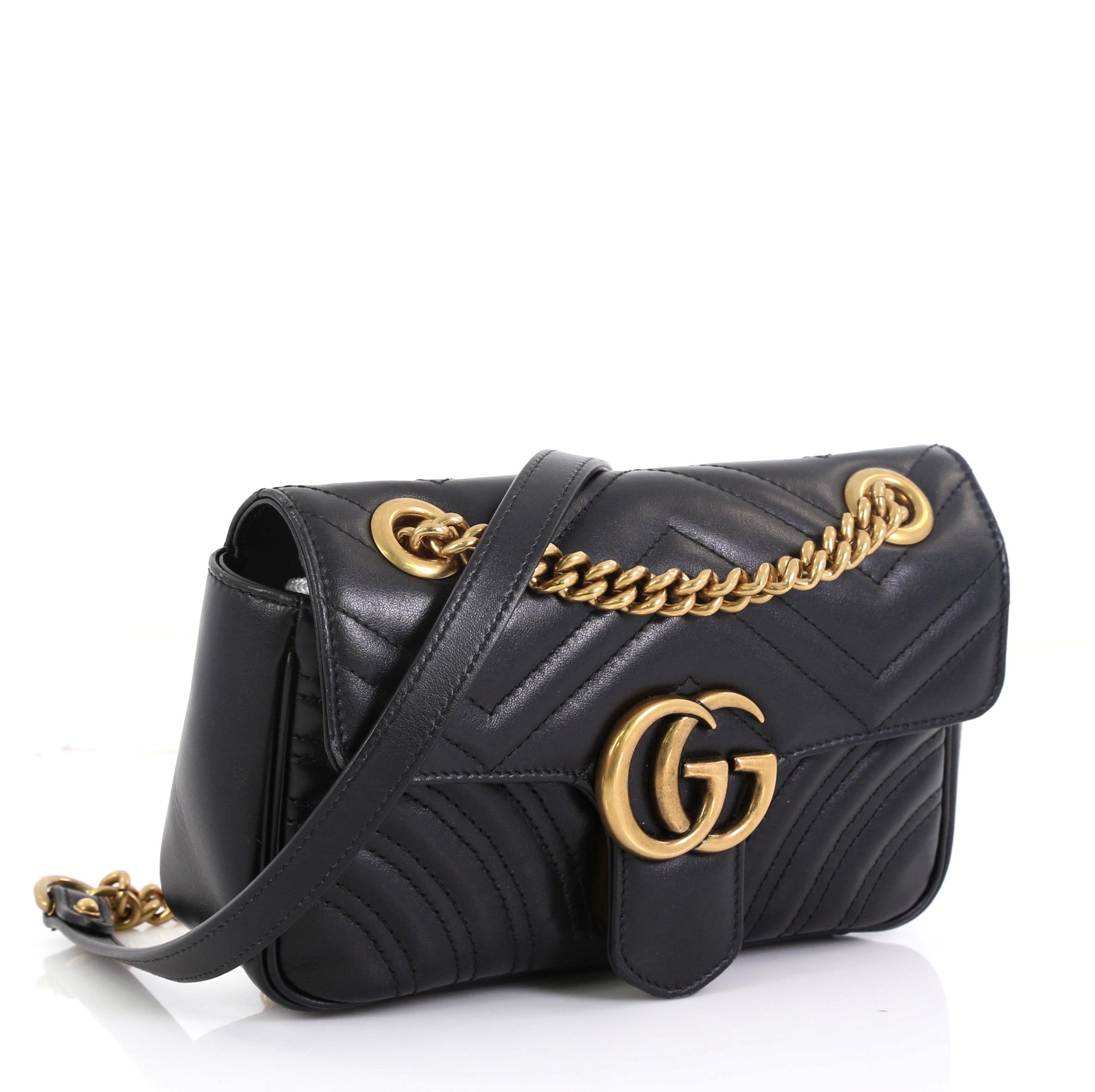 GG Marmont Flap Bag Matelasse Leather Mini