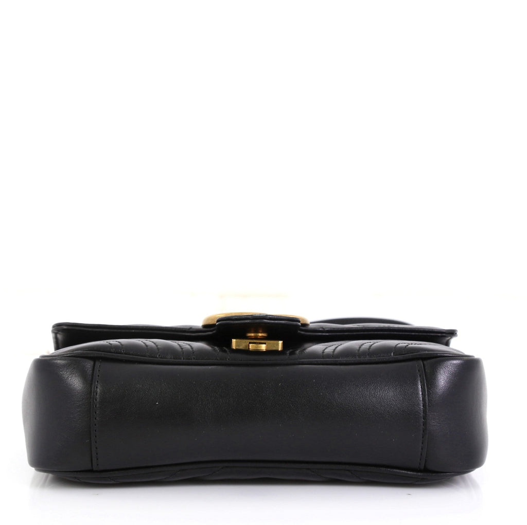GG Marmont Flap Bag Matelasse Leather Mini