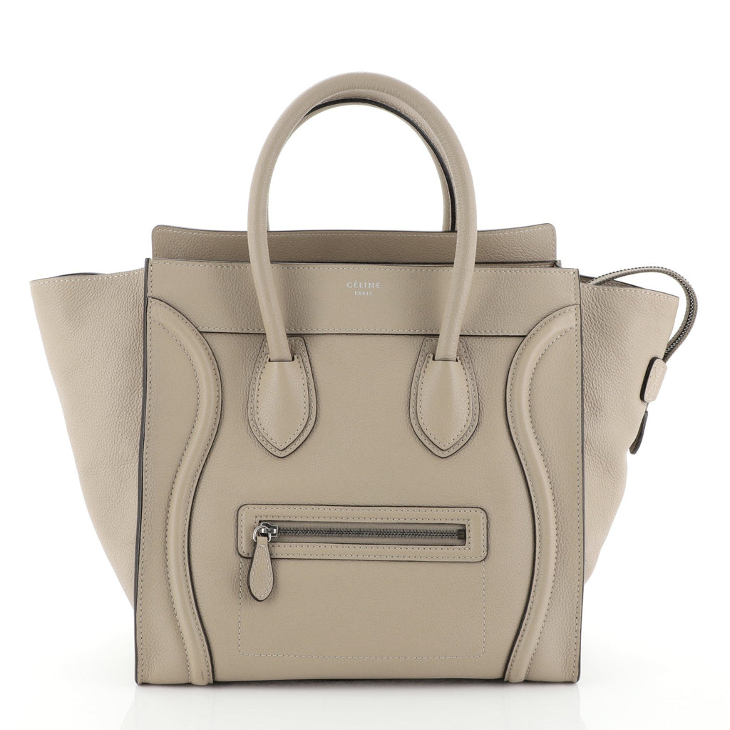 Luggage Handbag Grainy Leather Mini