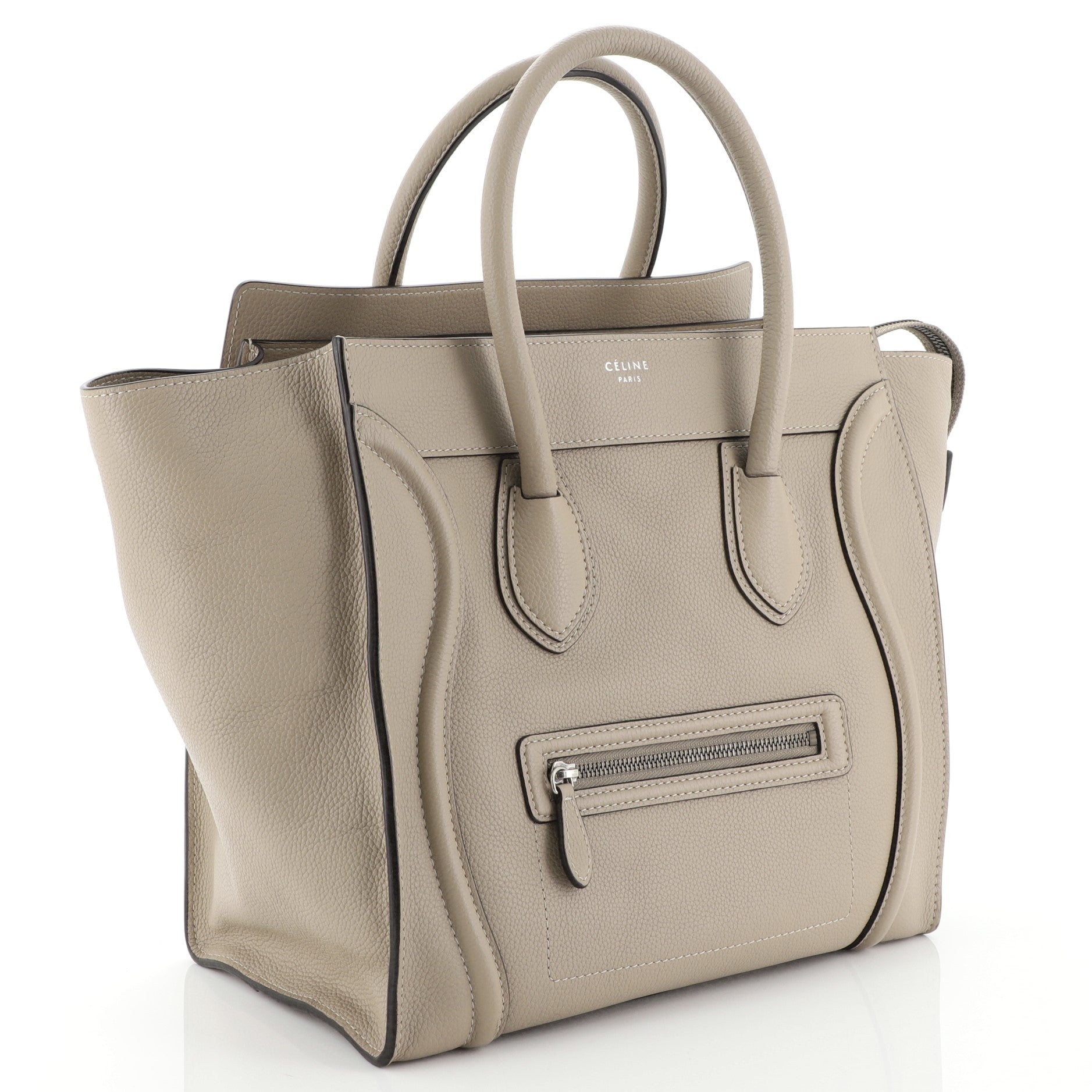 Luggage Handbag Grainy Leather Mini