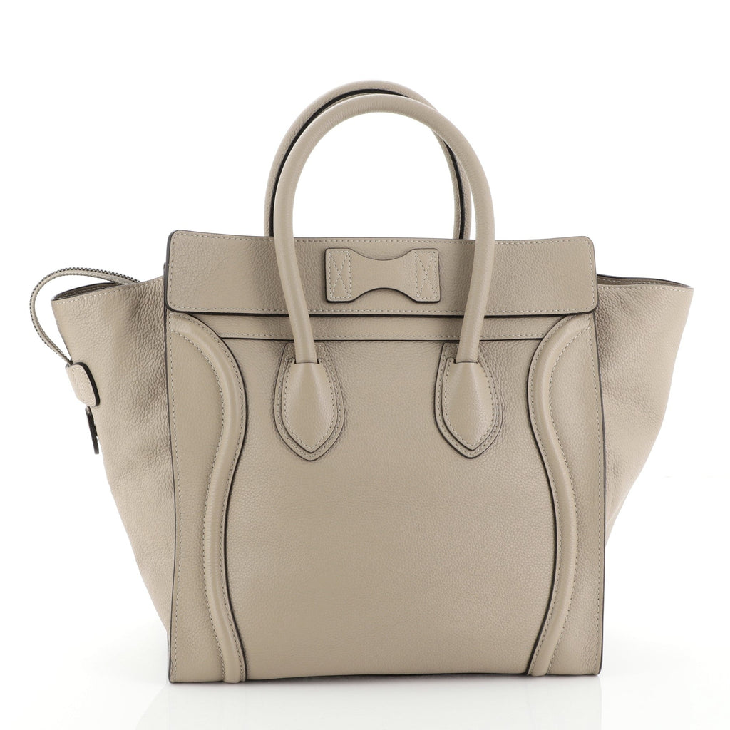 Luggage Handbag Grainy Leather Mini