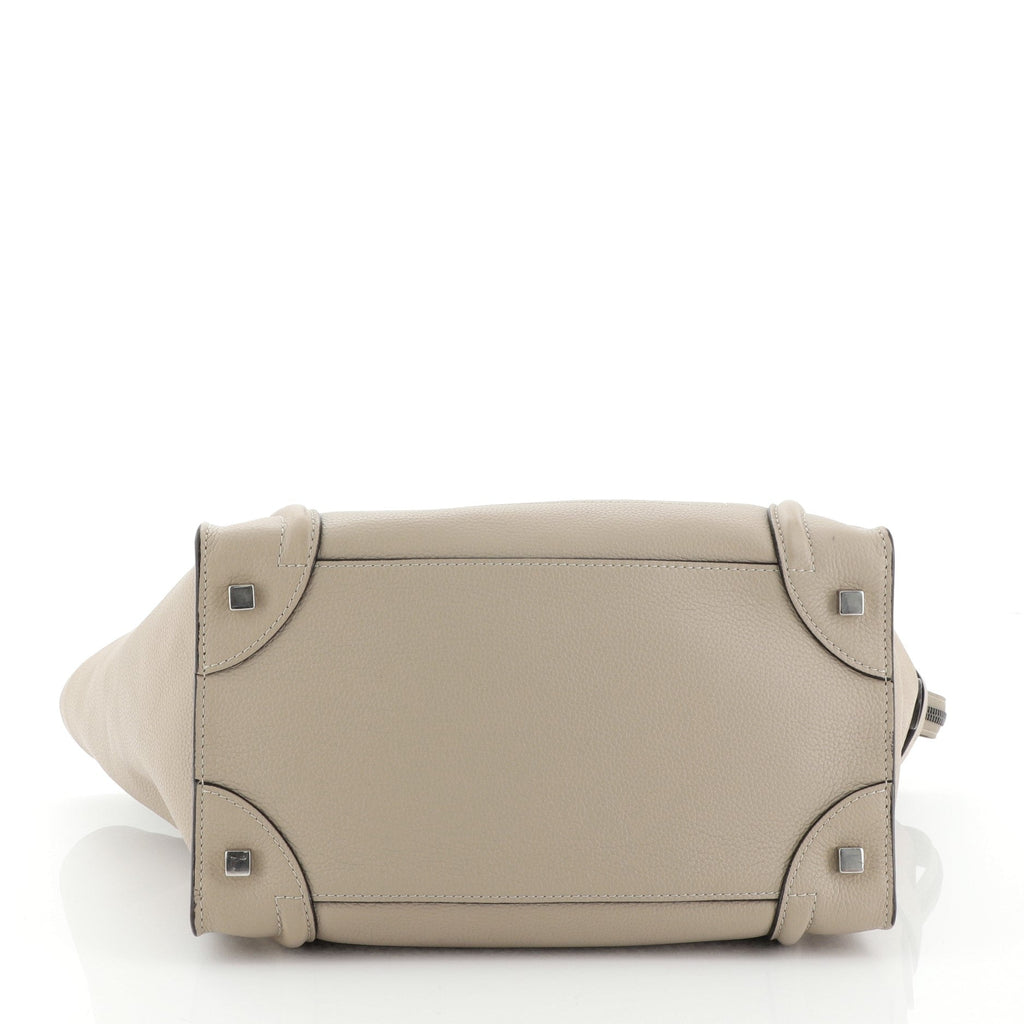 Luggage Handbag Grainy Leather Mini