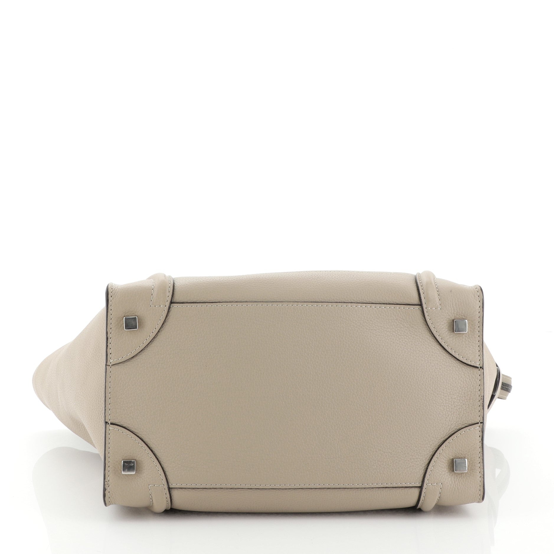 Luggage Handbag Grainy Leather Mini