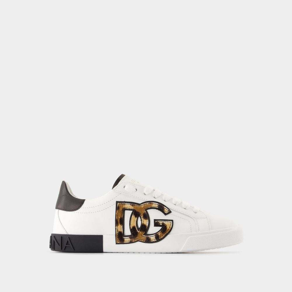 Women's Sneakers - Dolce&Gabbana - Leather - Printed