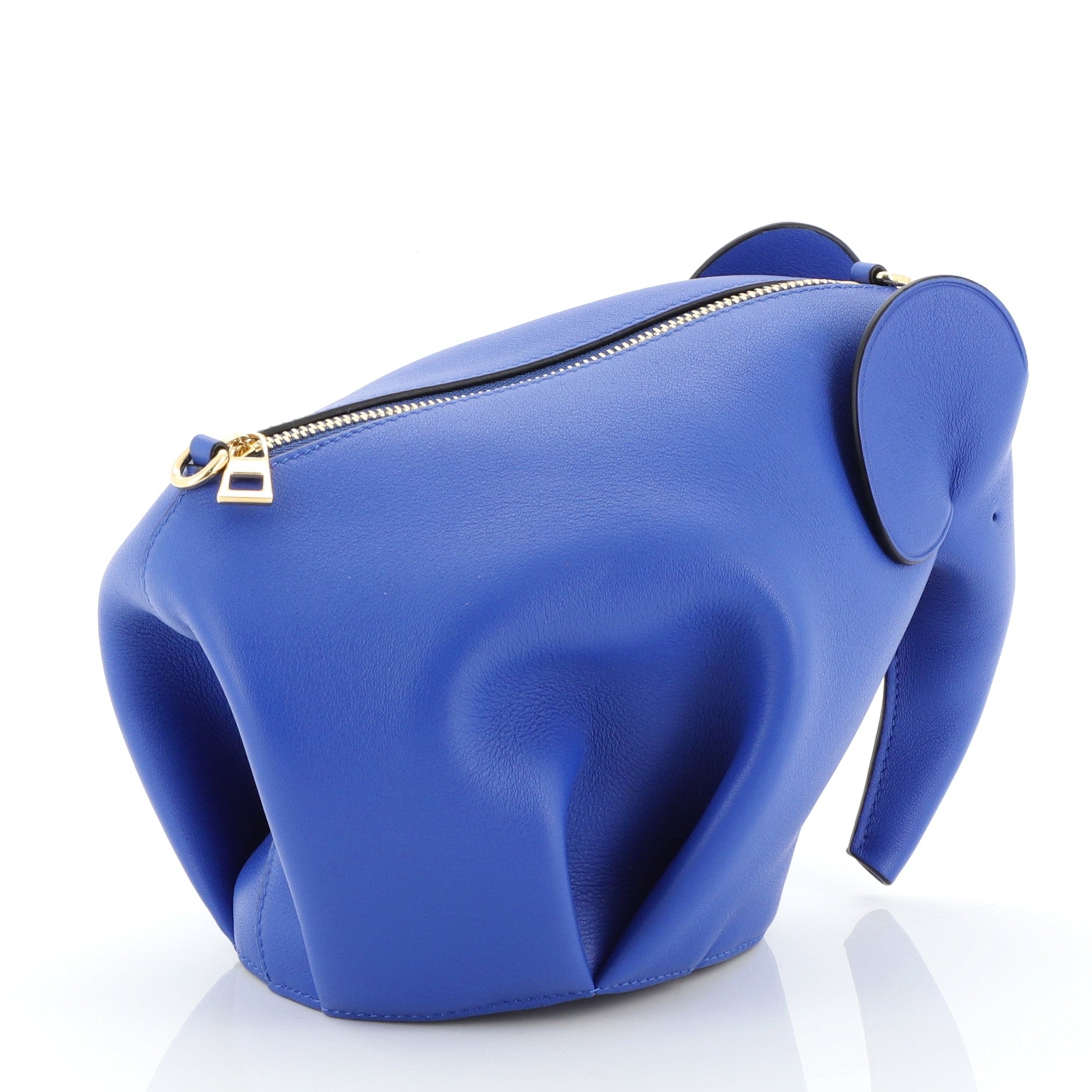 Elephant Crossbody Bag Leather Mini
