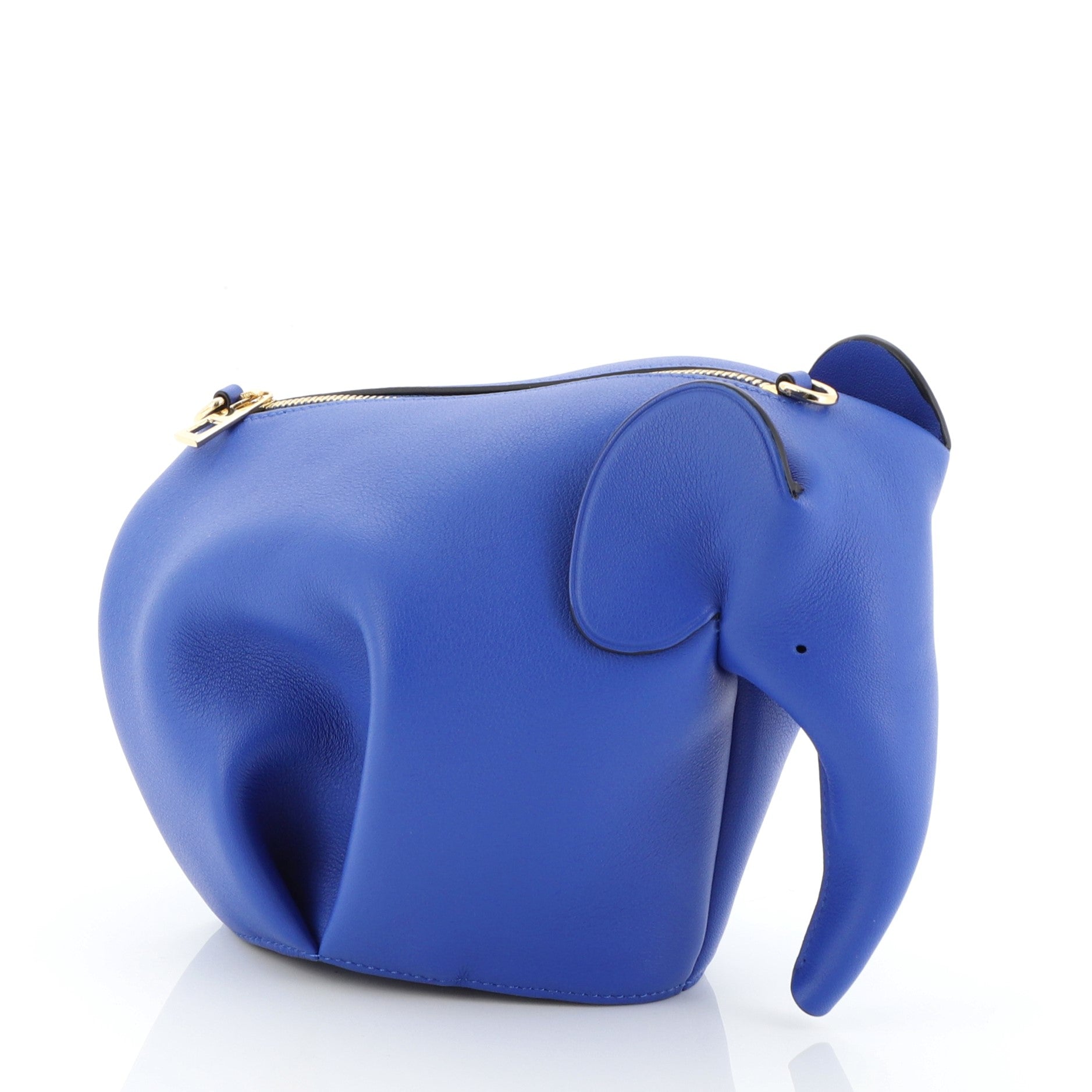 Elephant Crossbody Bag Leather Mini