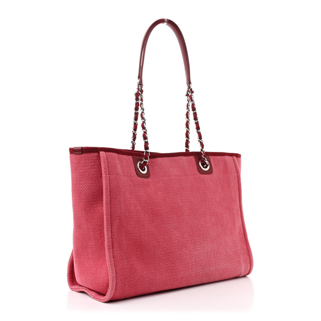 Canvas Small Deauville Tote Red