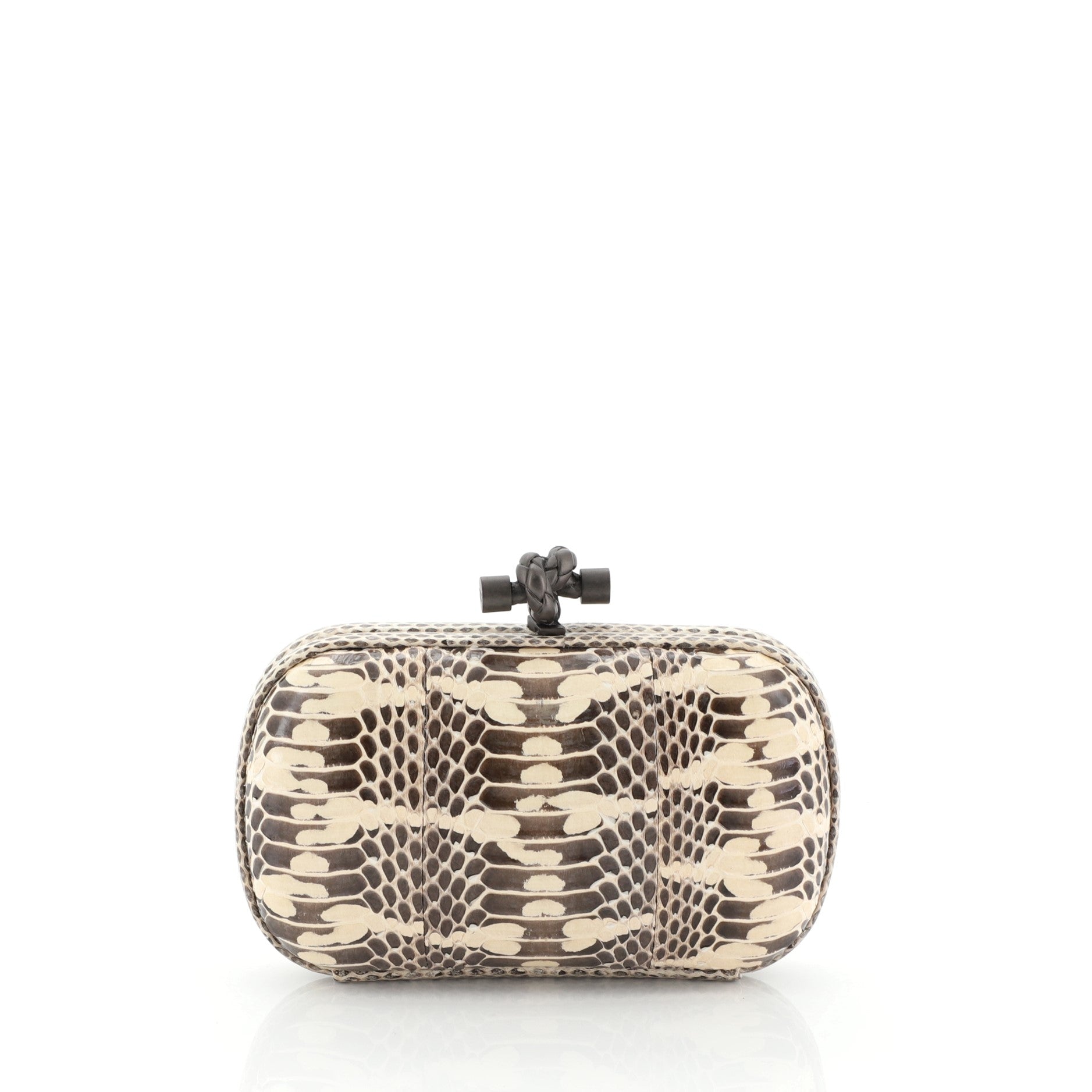 Box Knot Clutch Python Small