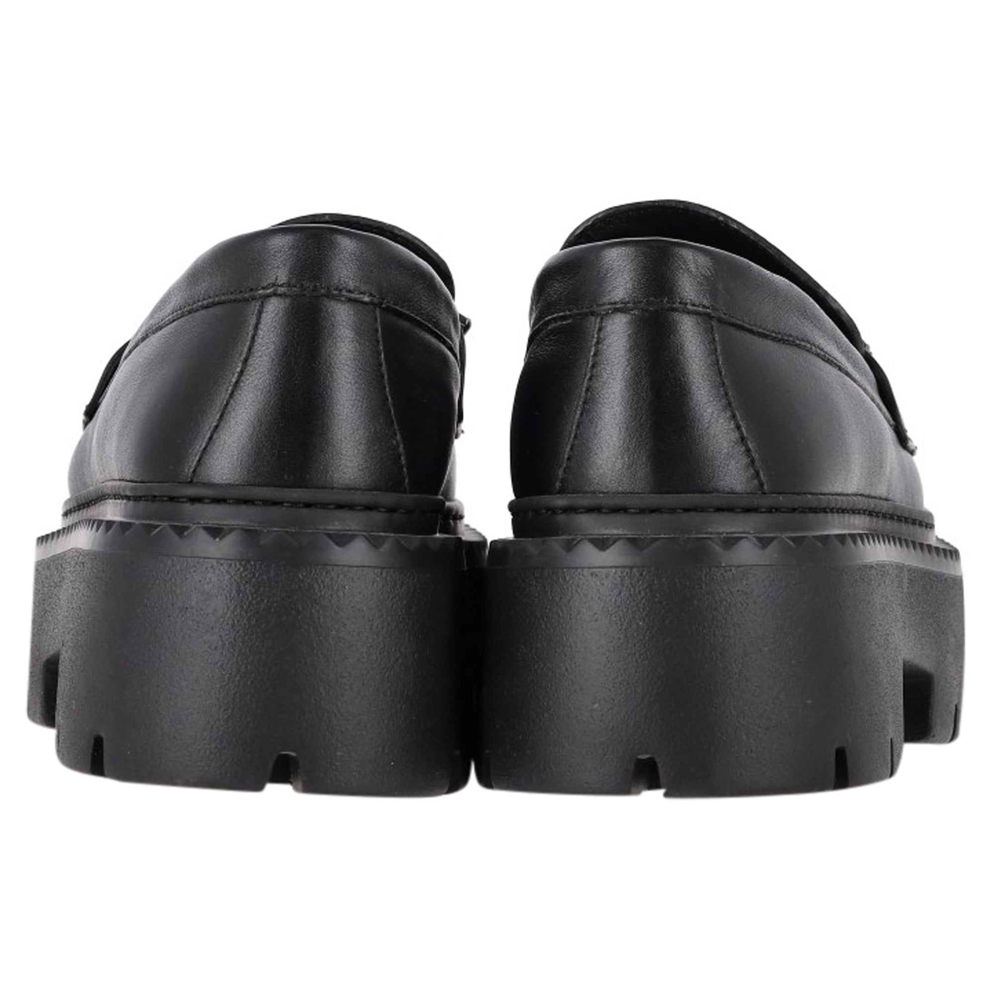 Jimmy Choo Bryer Flat Loafers in Black Leather