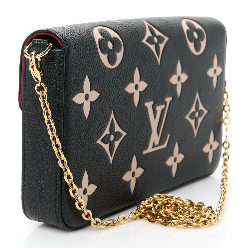 Empreinte Monogram Giant Felicie Pochette Black Beige