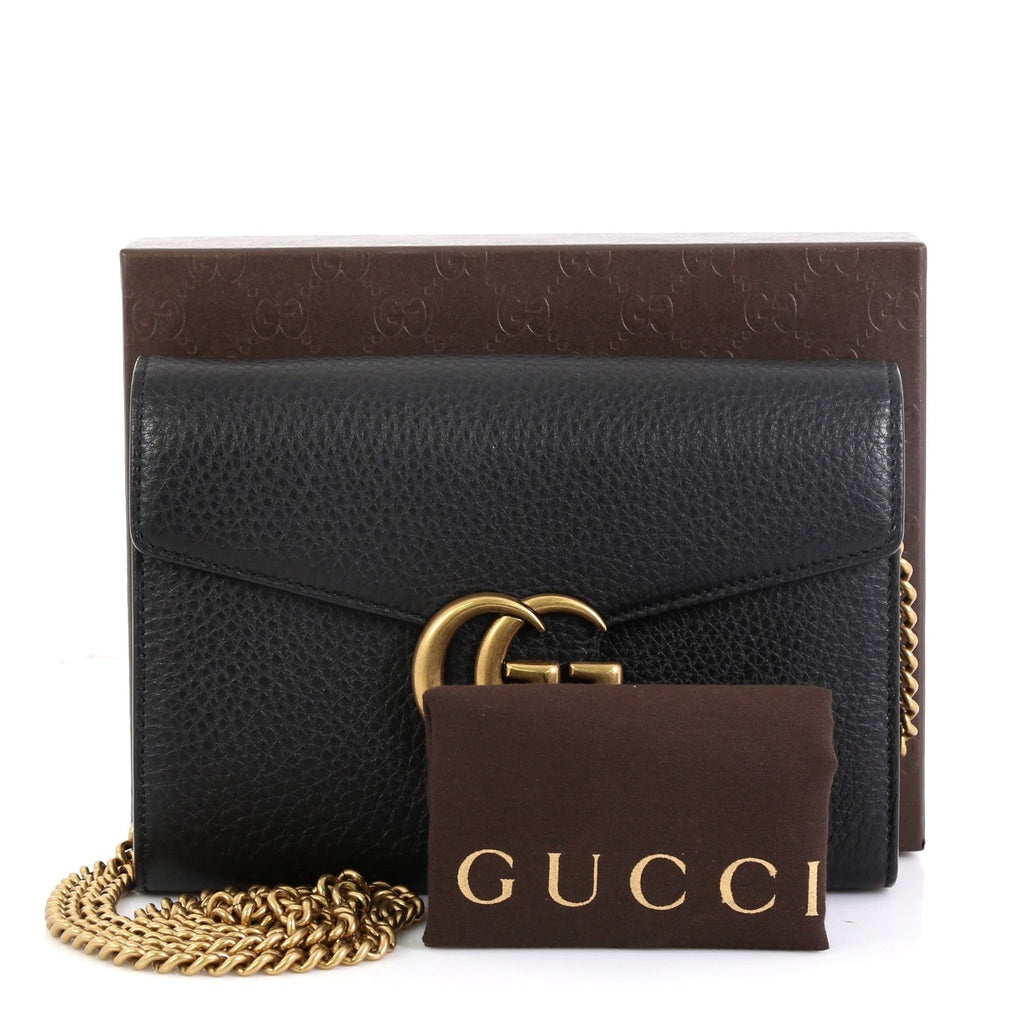 GG Marmont Chain Wallet Leather Mini