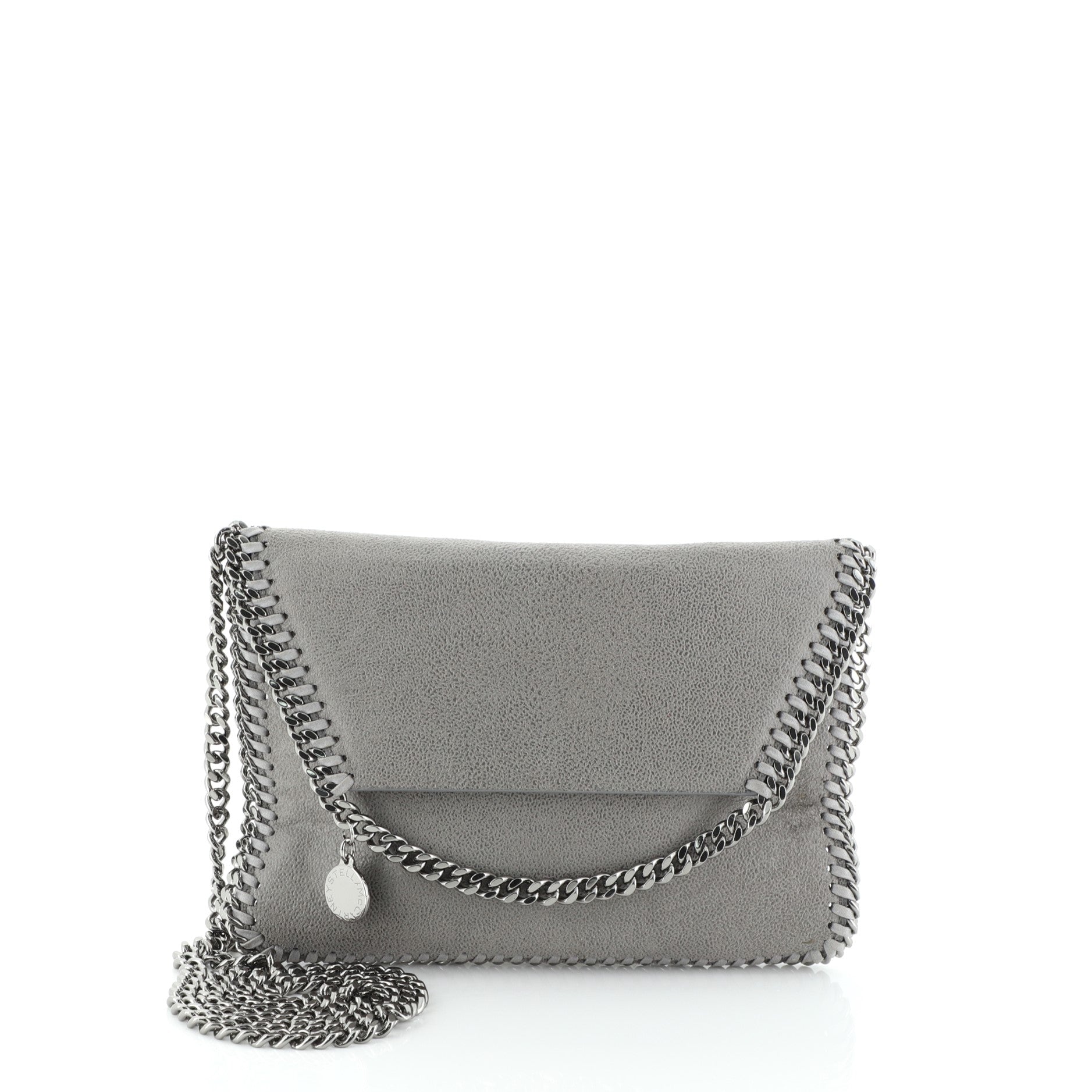 Falabella Fold Over Flap Crossbody Bag Shaggy Deer Mini