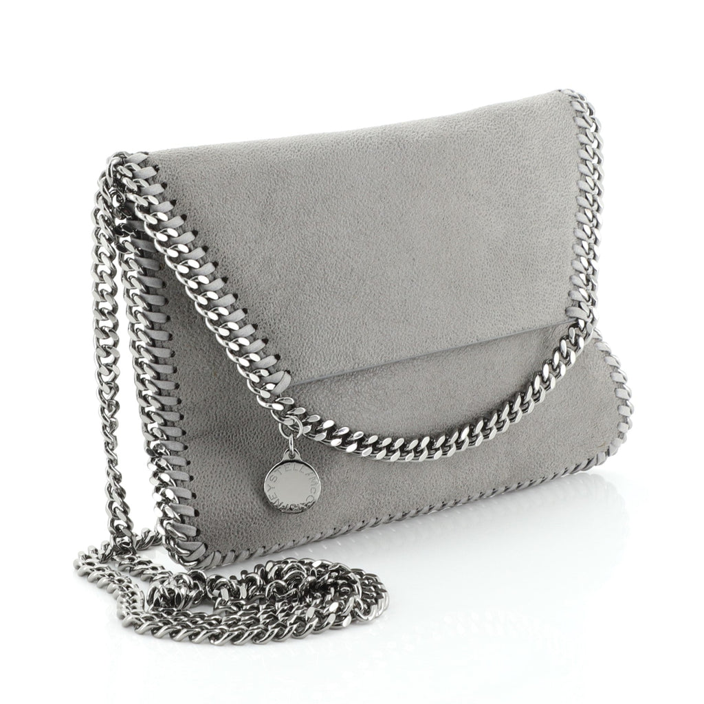 Falabella Fold Over Flap Crossbody Bag Shaggy Deer Mini