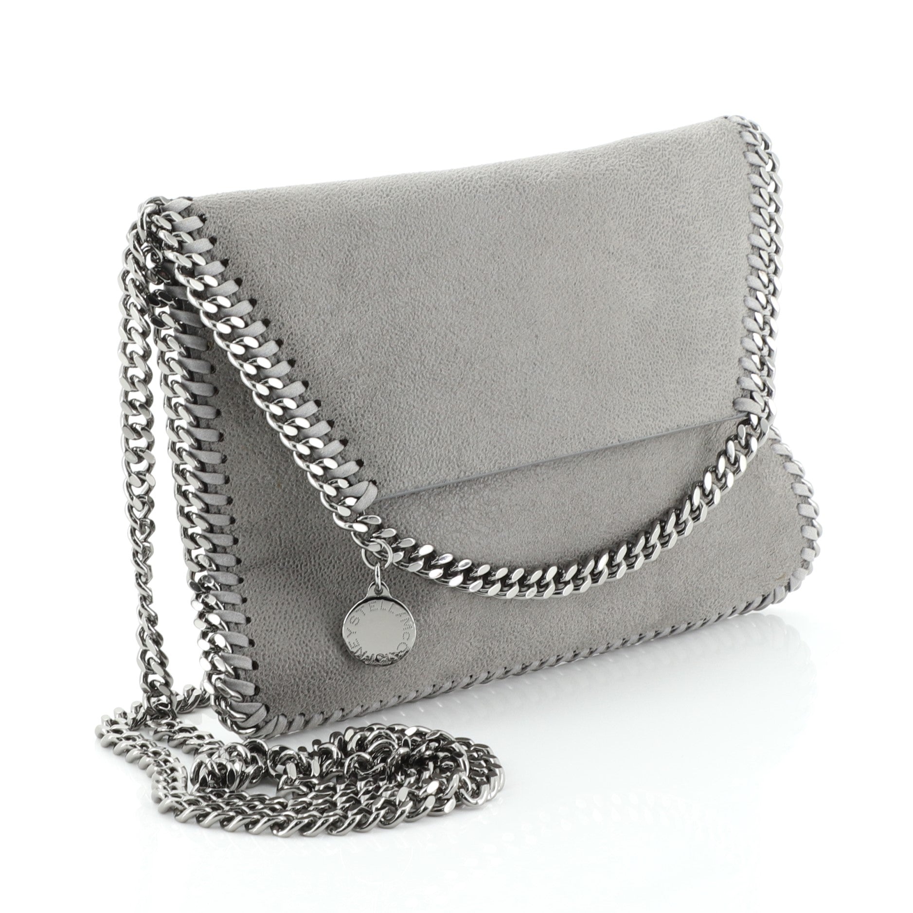 Falabella Fold Over Flap Crossbody Bag Shaggy Deer Mini