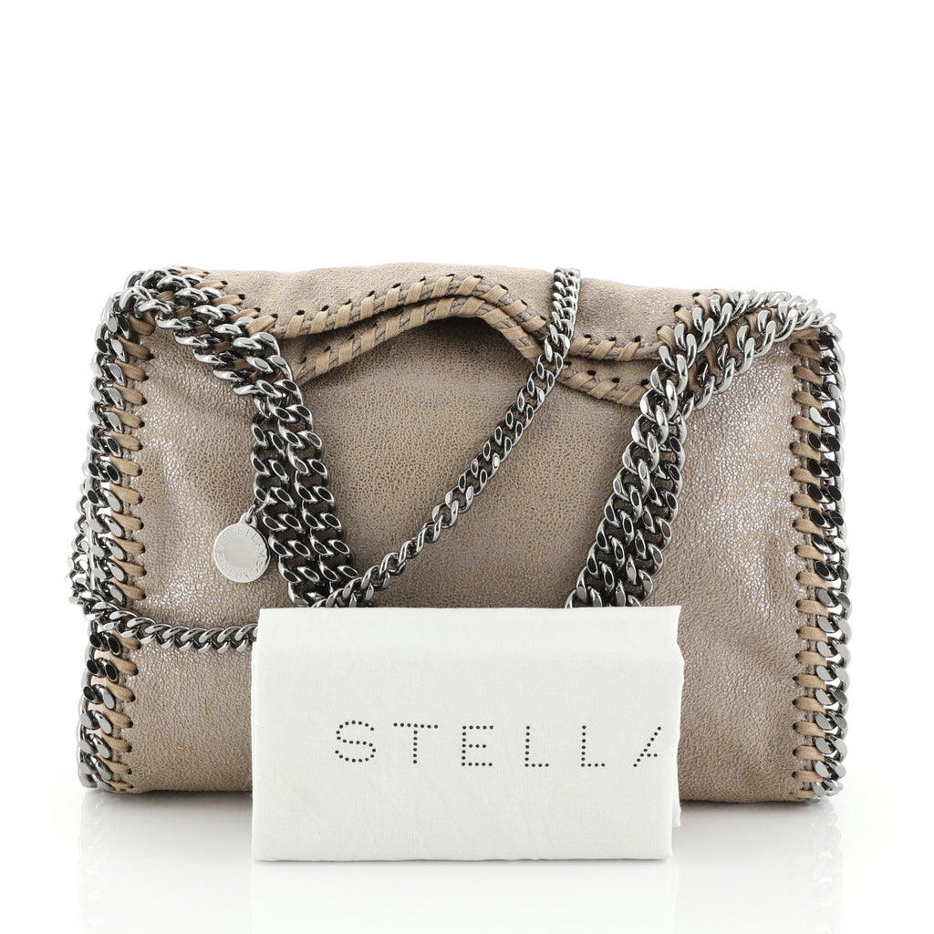 Falabella Fold Over Crossbody Bag Shaggy Deer Mini