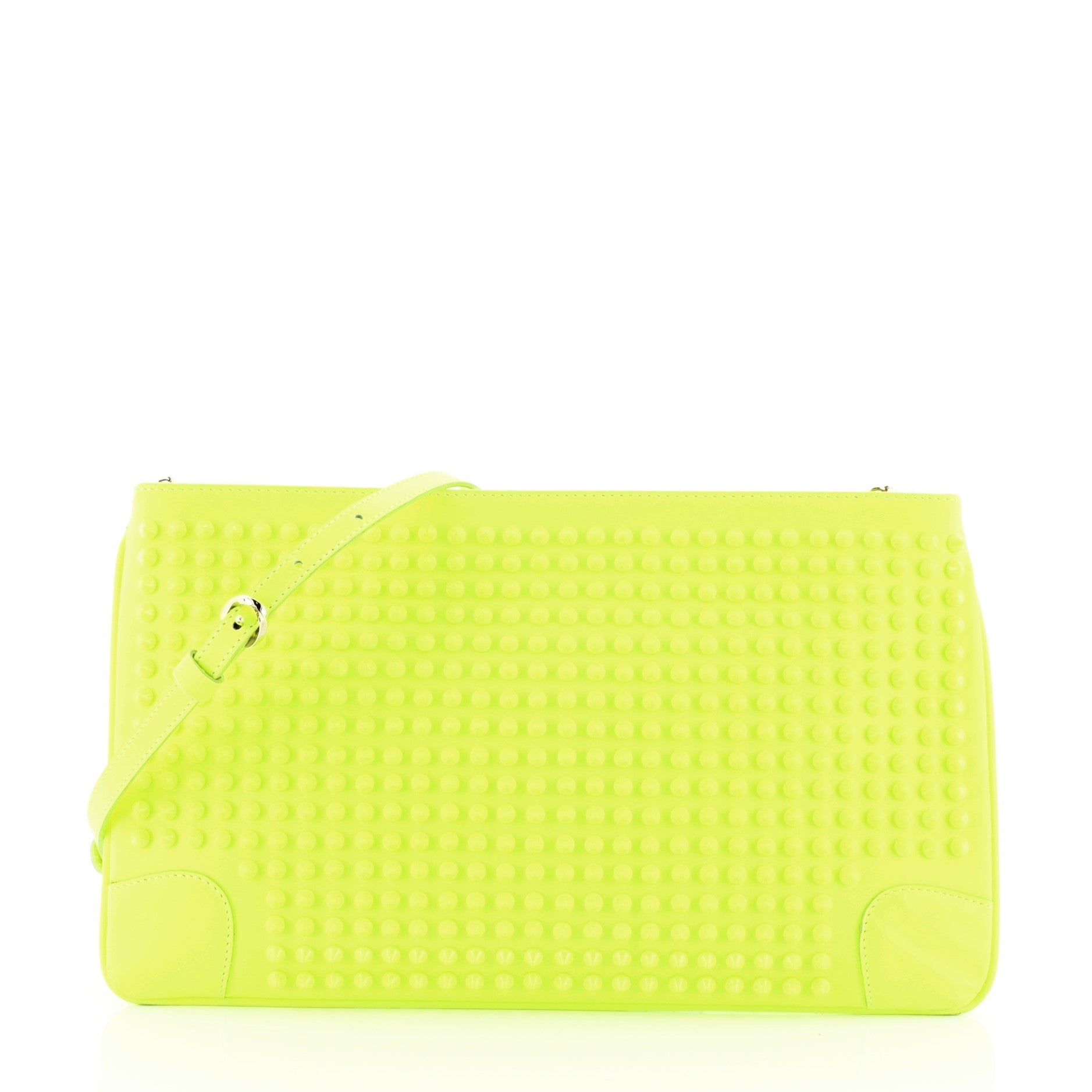 Loubiposh Clutch Spiked Leather