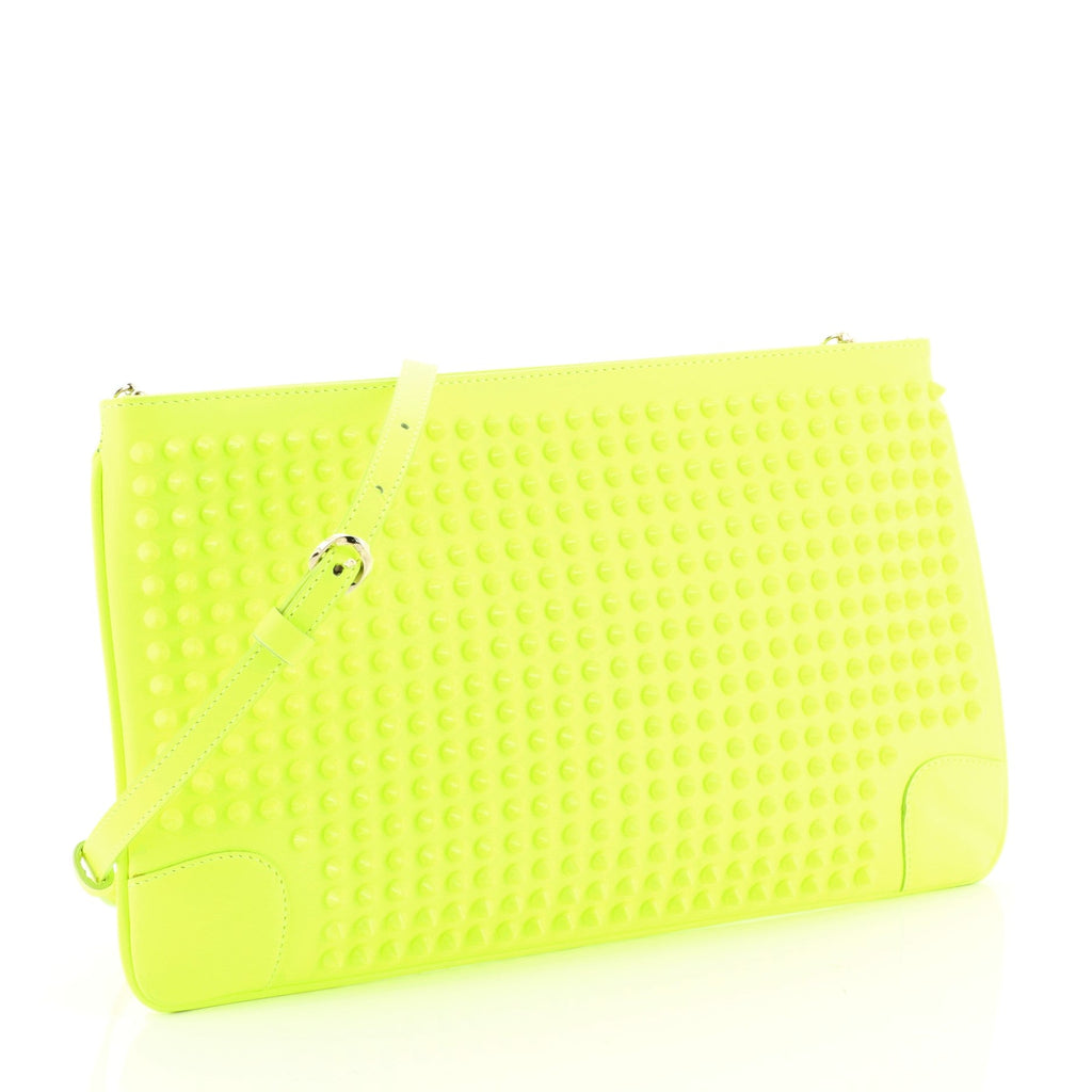 Loubiposh Clutch Spiked Leather