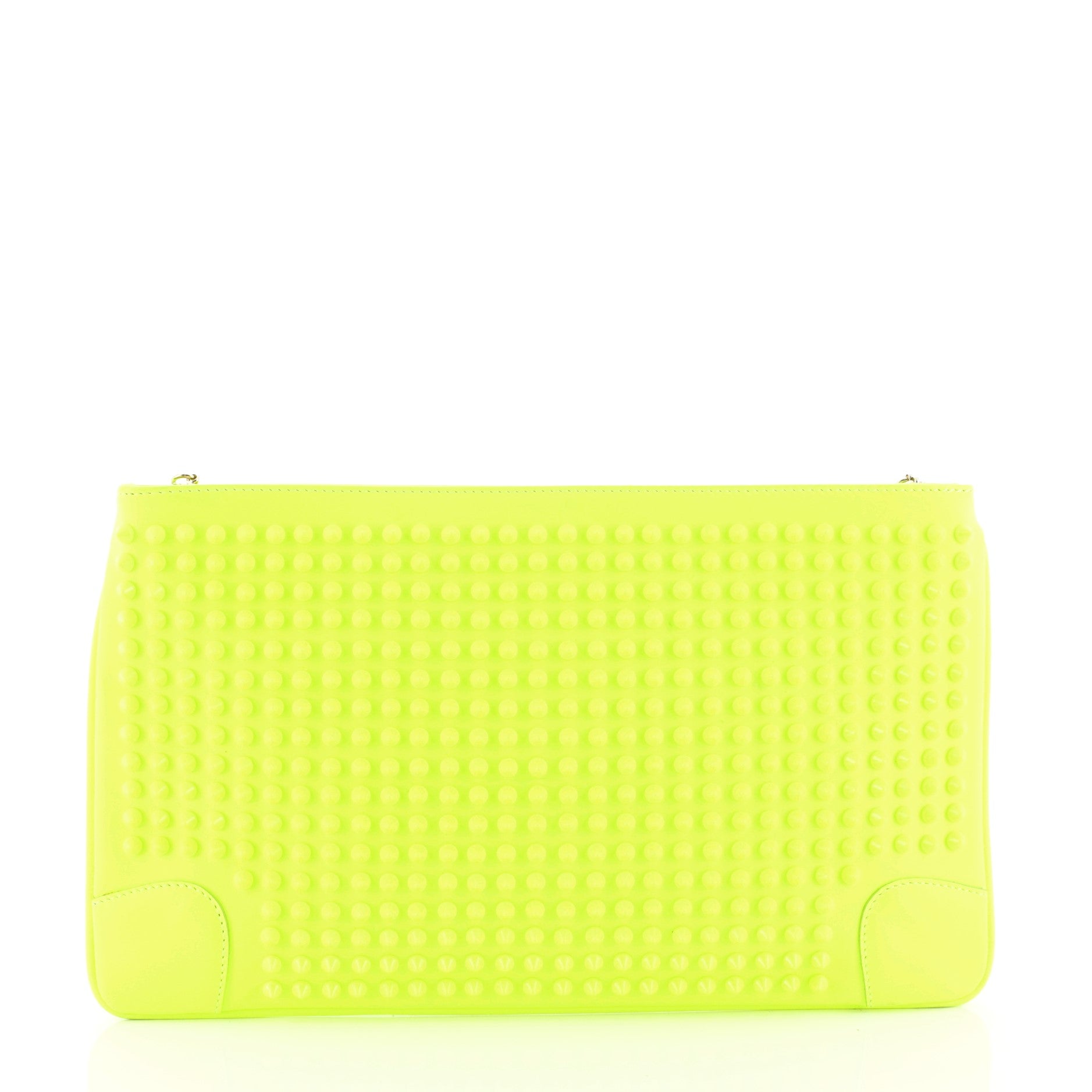Loubiposh Clutch Spiked Leather