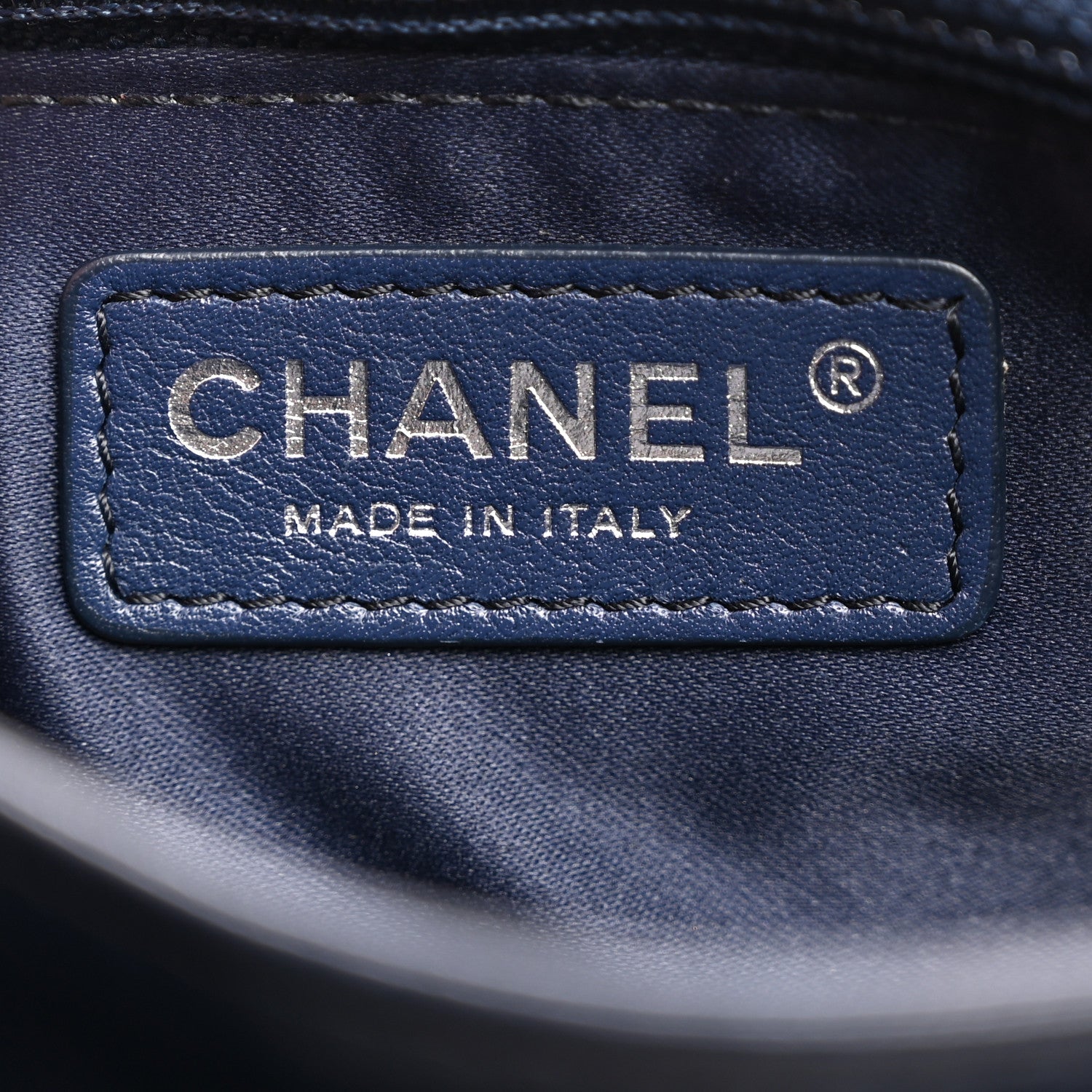 Lambskin Quilted Jumbo Chanel 3 Flap Navy