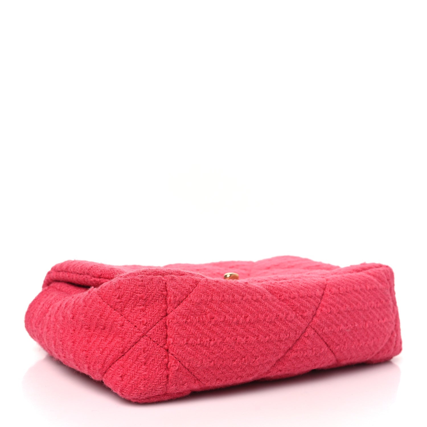 Tweed Quilted Medium Chanel 19 Flap Raspberry