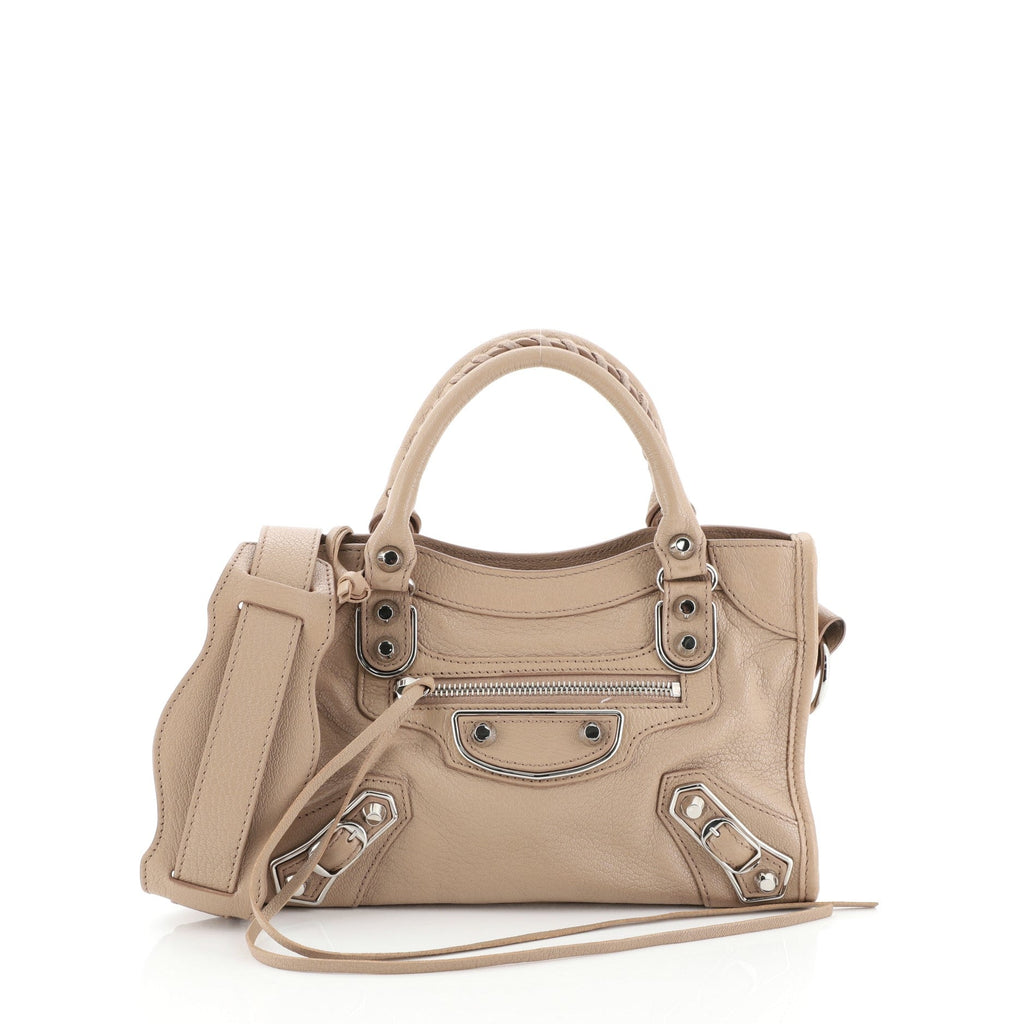 City Classic Metallic Edge Bag Leather Mini