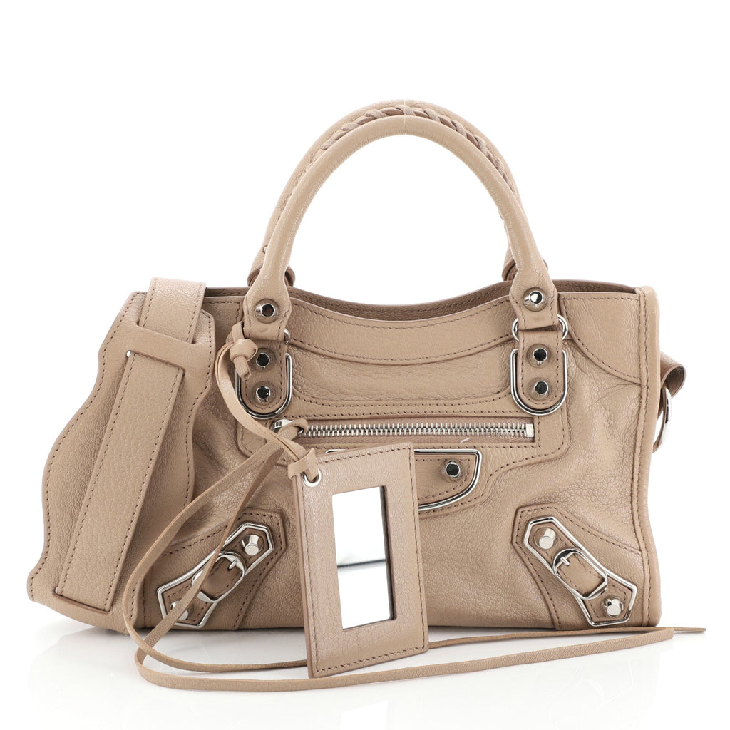 City Classic Metallic Edge Bag Leather Mini