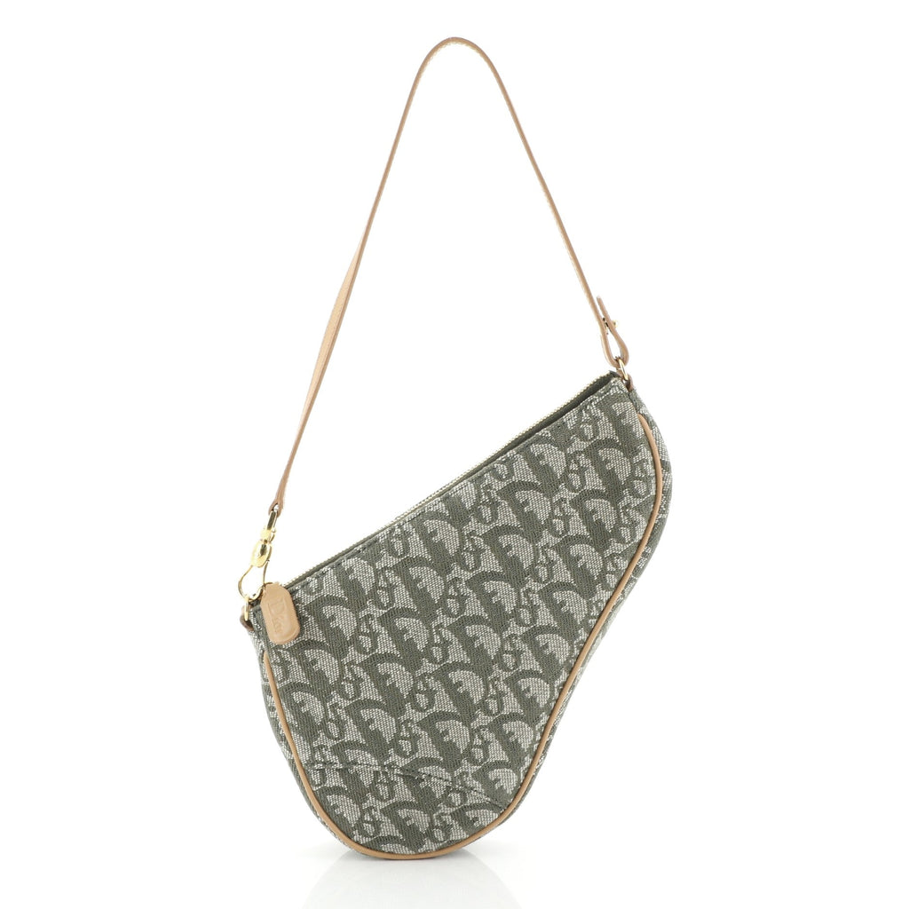 Vintage Saddle Bag Diorissimo Canvas Mini