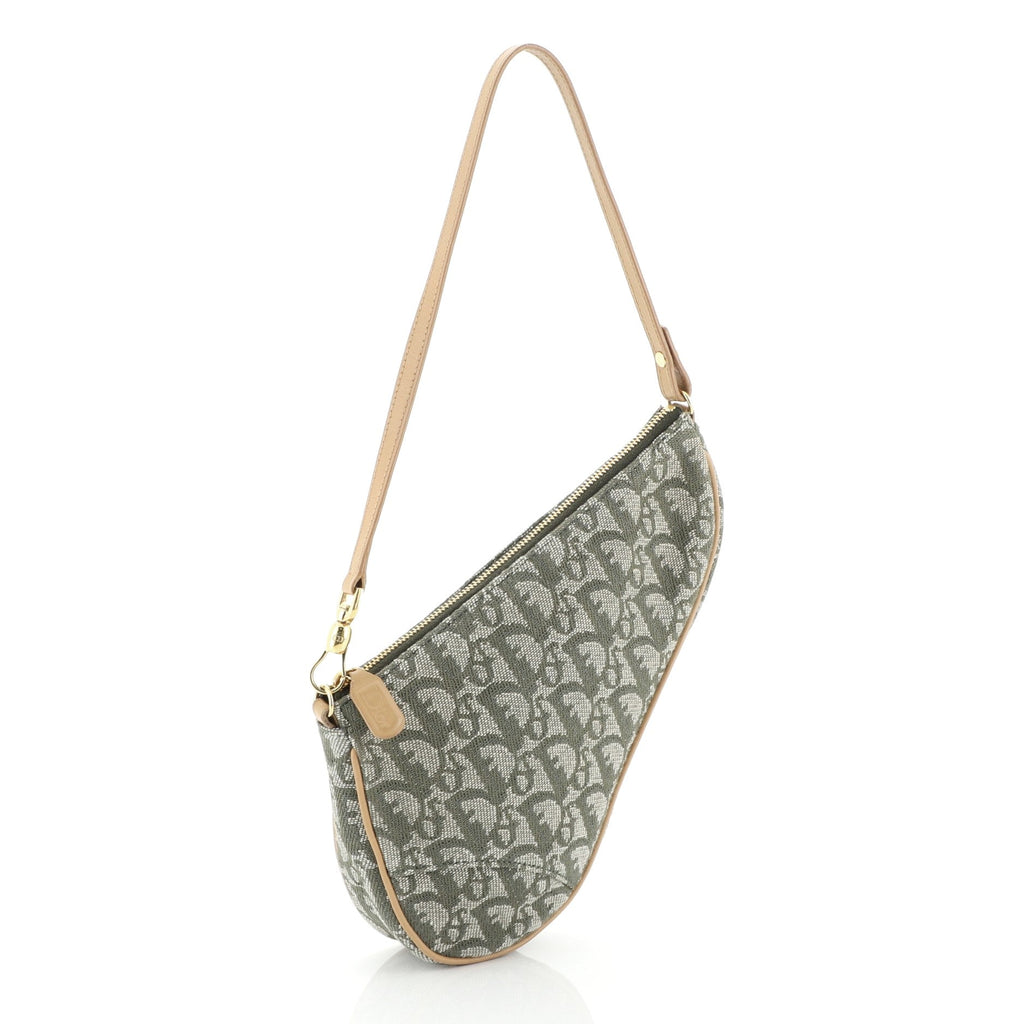 Vintage Saddle Bag Diorissimo Canvas Mini