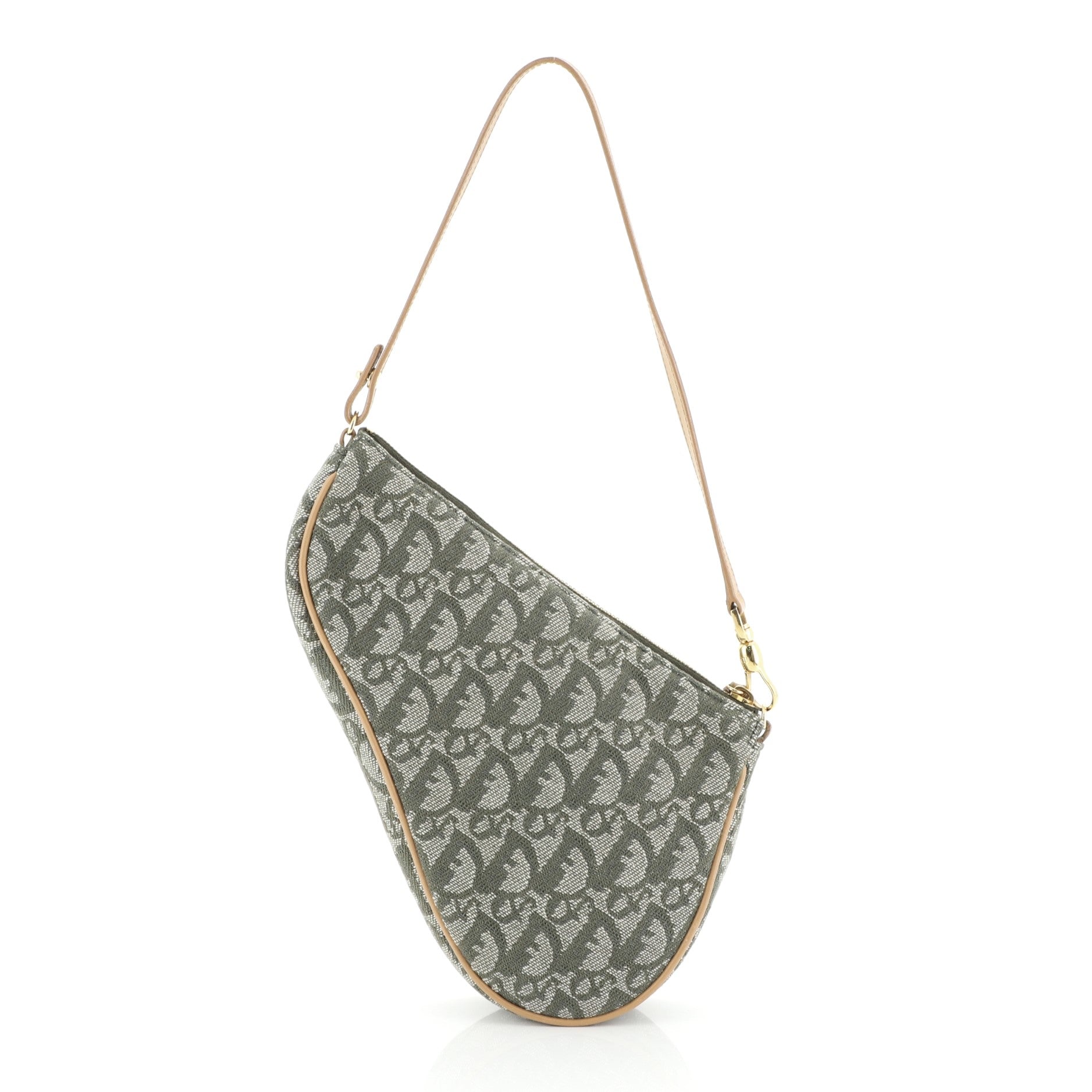 Vintage Saddle Bag Diorissimo Canvas Mini