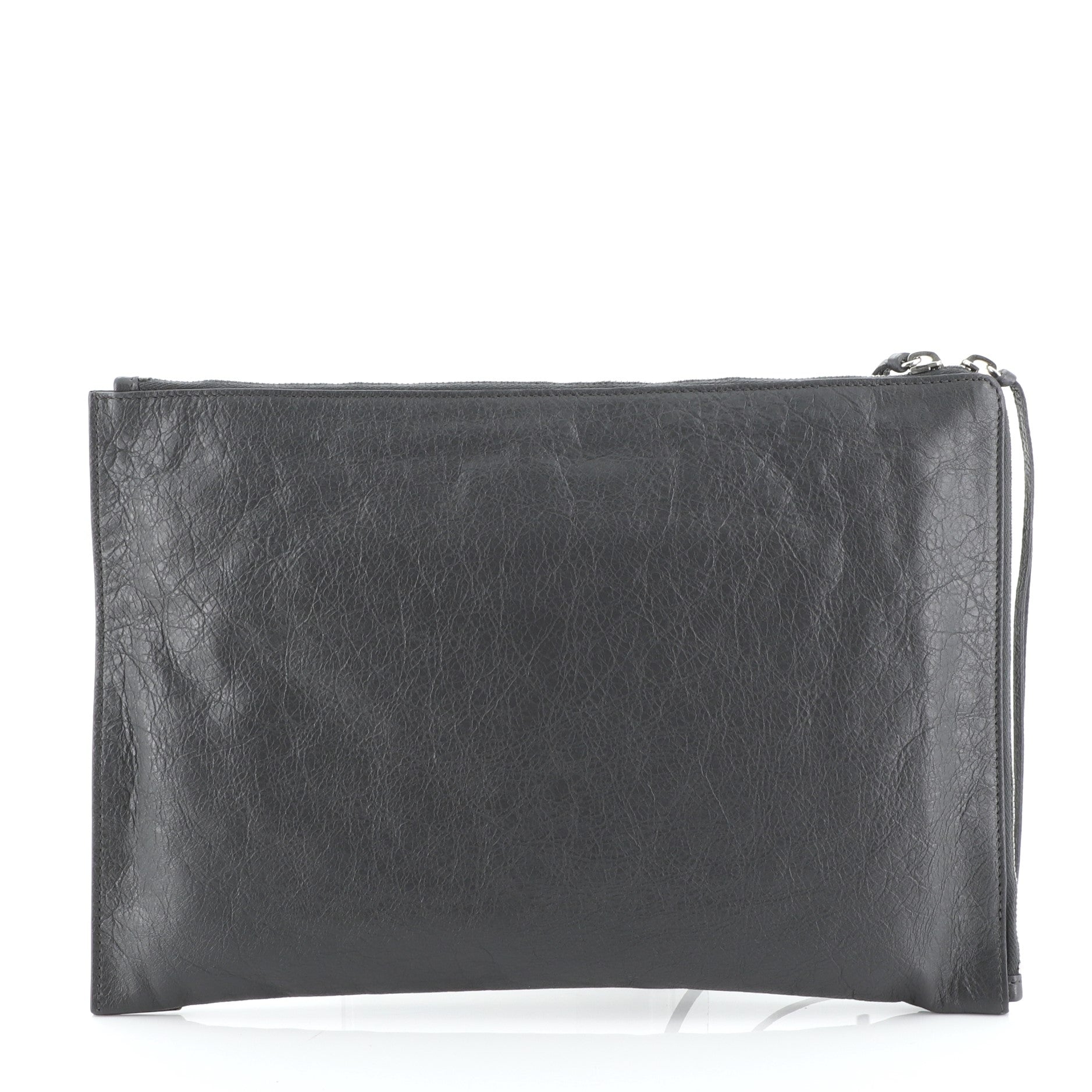 Zip Around Classic Studs Clutch Leather Medium