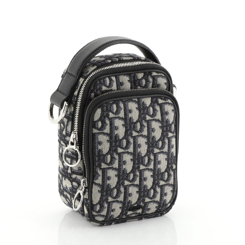 Zip Around Crossbody Pouch Oblique Canvas Mini