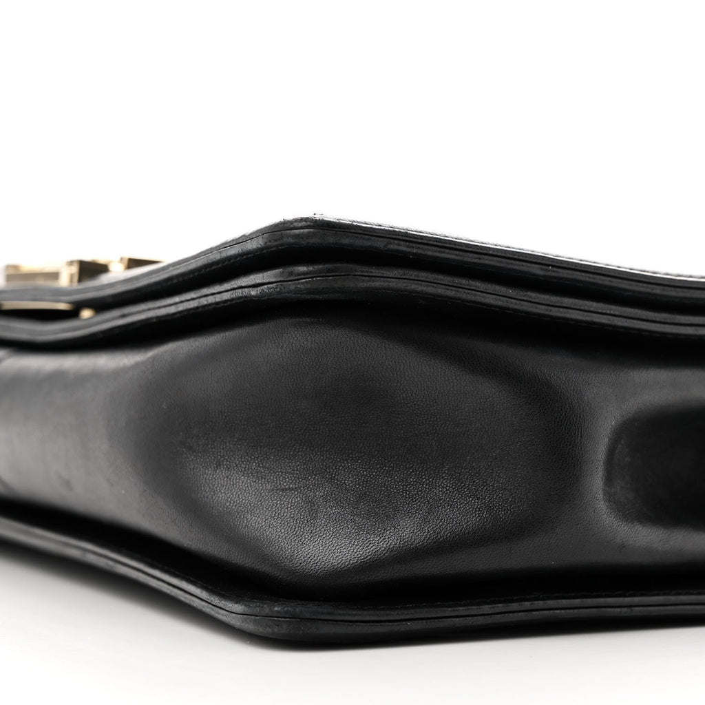 Lambskin Quilted New Medium Boy Flap Black