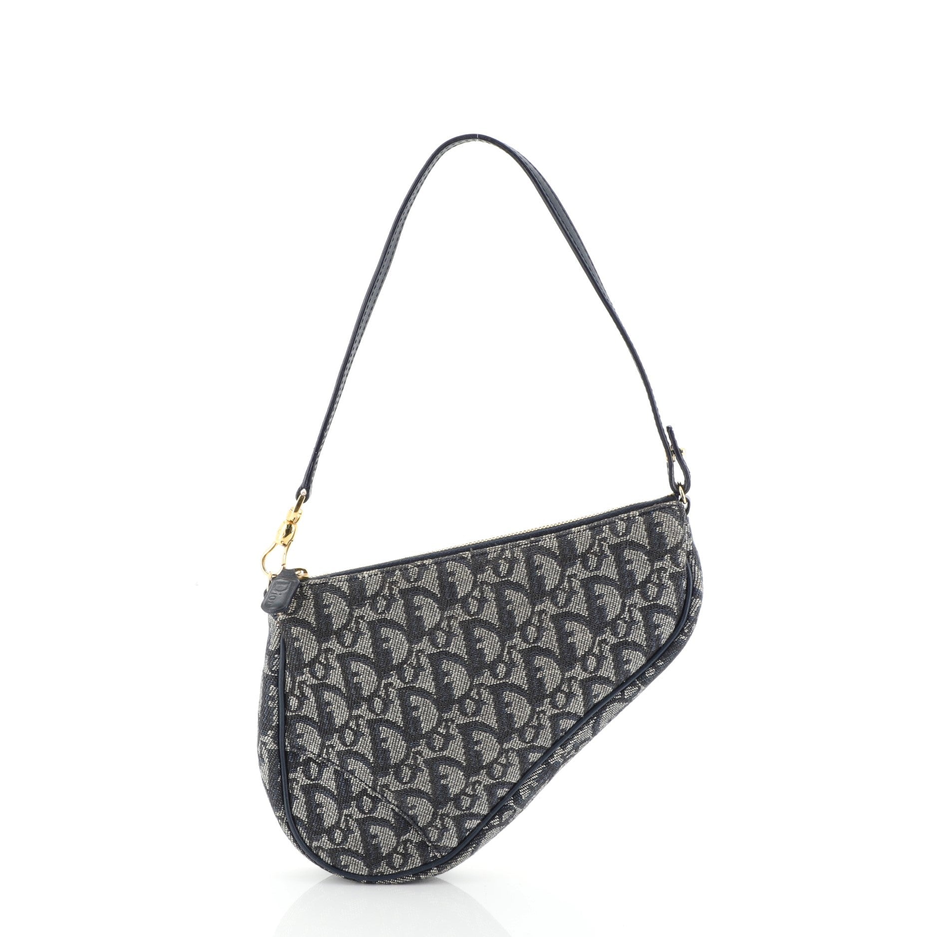 Vintage Saddle Bag Diorissimo Canvas Mini