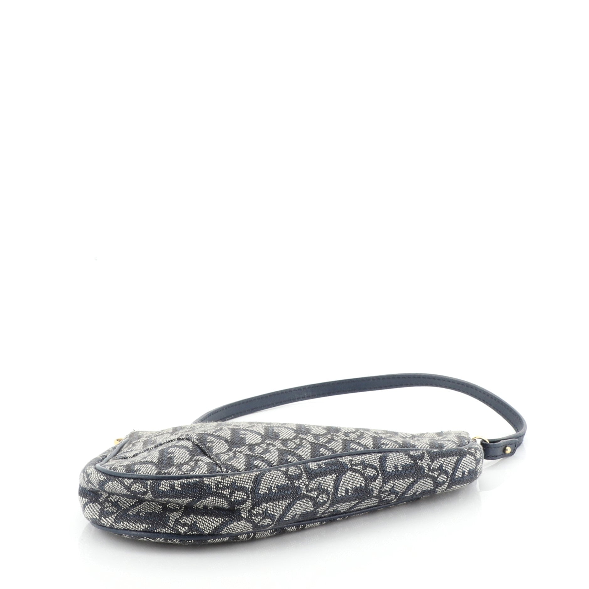 Vintage Saddle Bag Diorissimo Canvas Mini