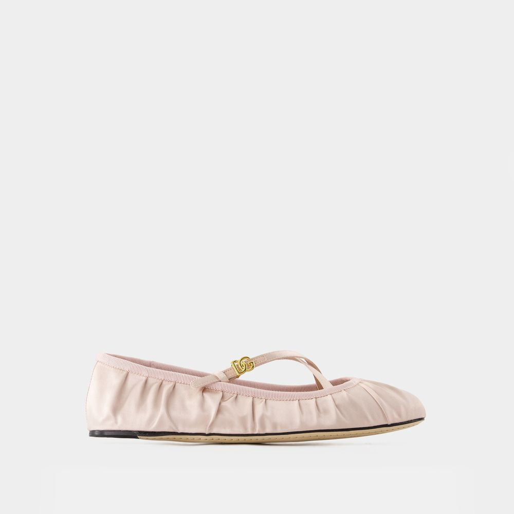 Women's Ballerinas - Dolce&Gabbana - Satin - Neutral