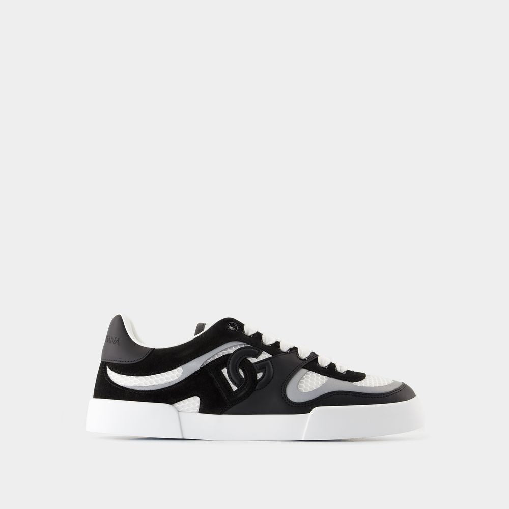 Women's Sneakers - Dolce&Gabbana - Leather - Black