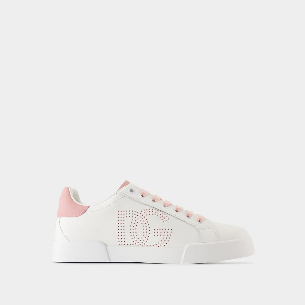 Women's Sneakers - Dolce&Gabbana - Leather - White