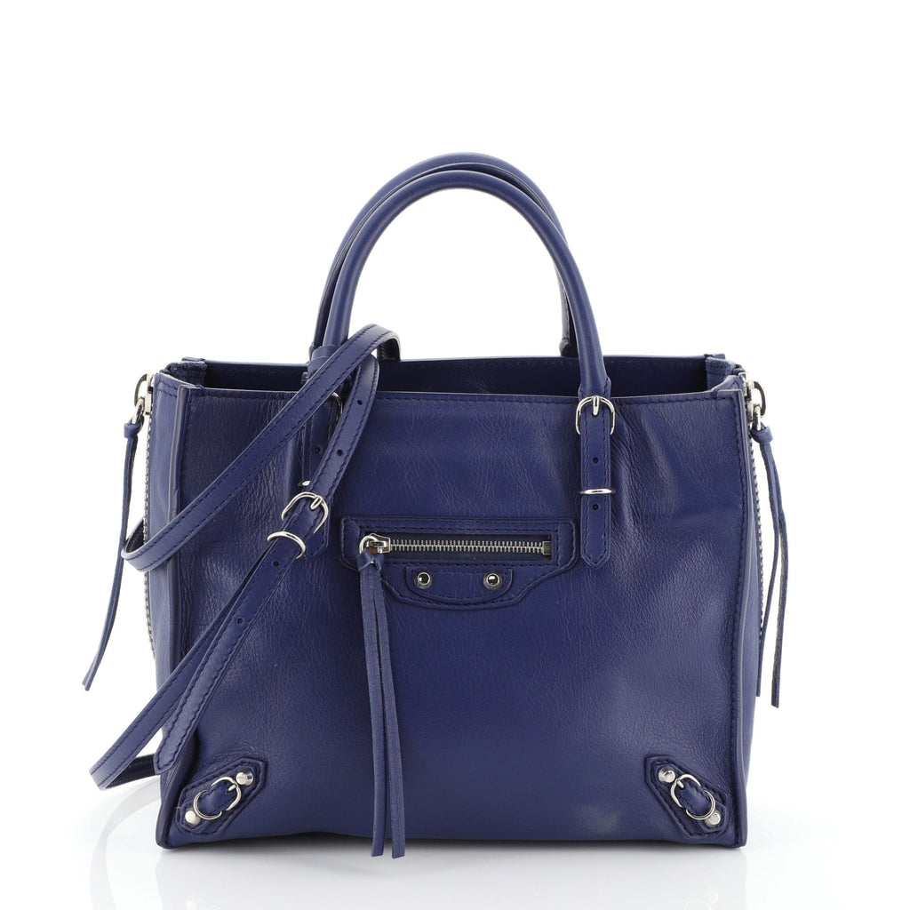 Papier A4 Zip Around Classic Studs Bag Leather Mini