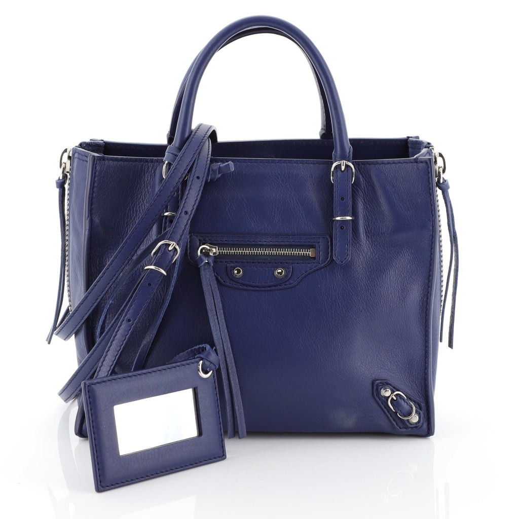 Papier A4 Zip Around Classic Studs Bag Leather Mini