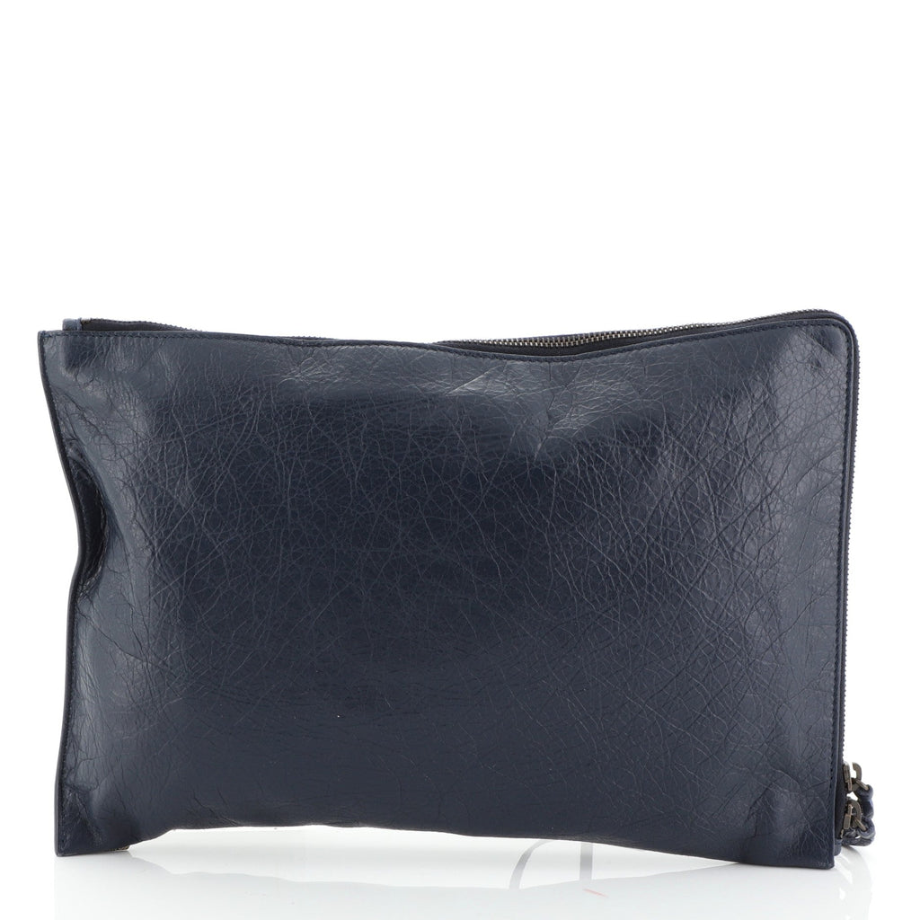 Zip Around Classic Studs Clutch Leather Medium