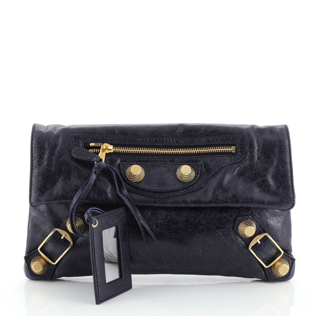 Envelope Clutch Giant Studs Leather