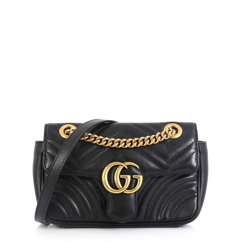 GG Marmont Flap Bag Matelasse Leather Mini
