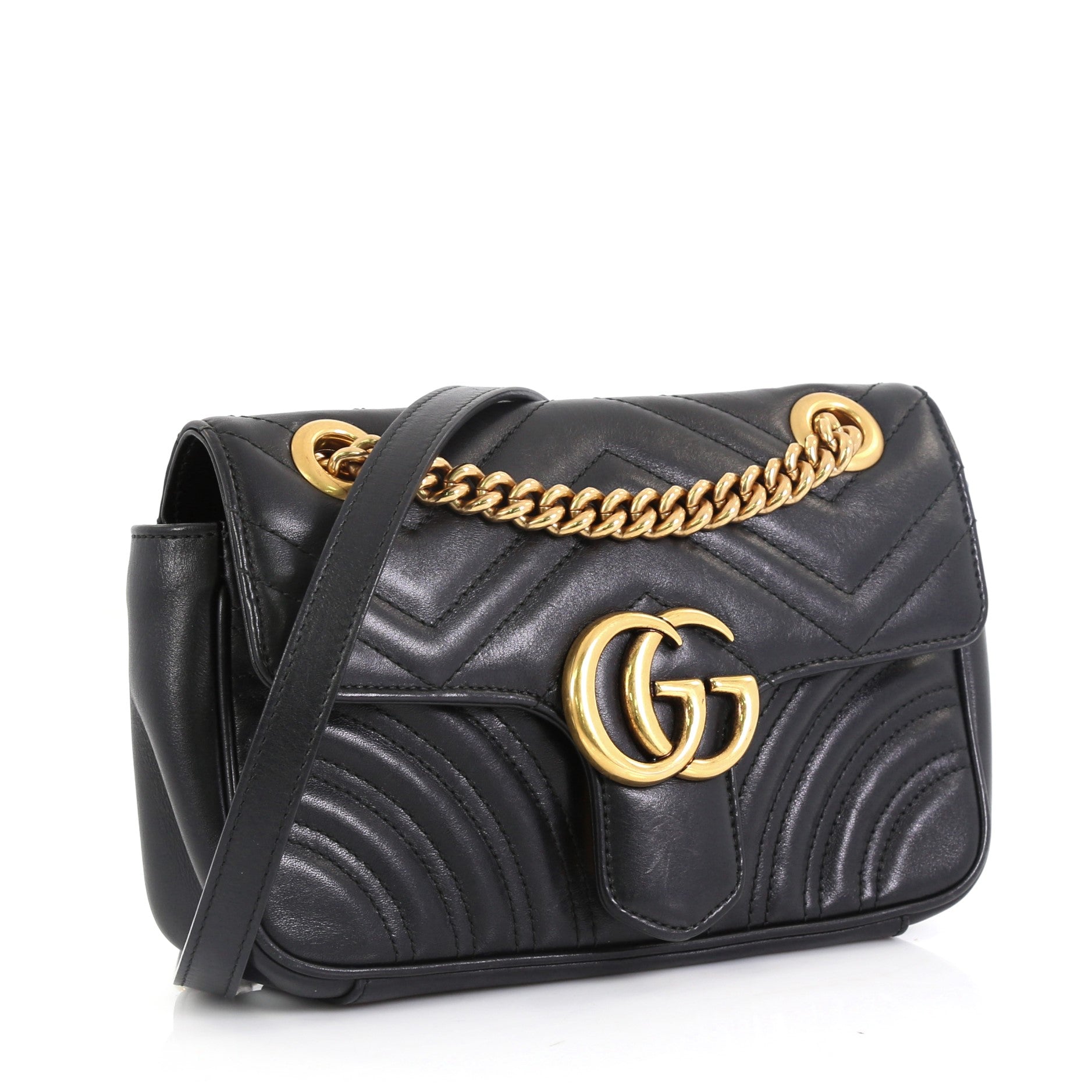 GG Marmont Flap Bag Matelasse Leather Mini