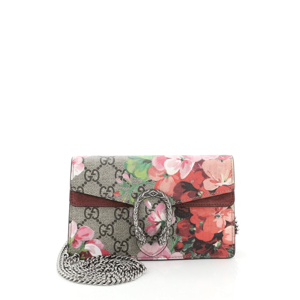 Dionysus Bag Blooms Print GG Coated Canvas Super Mini