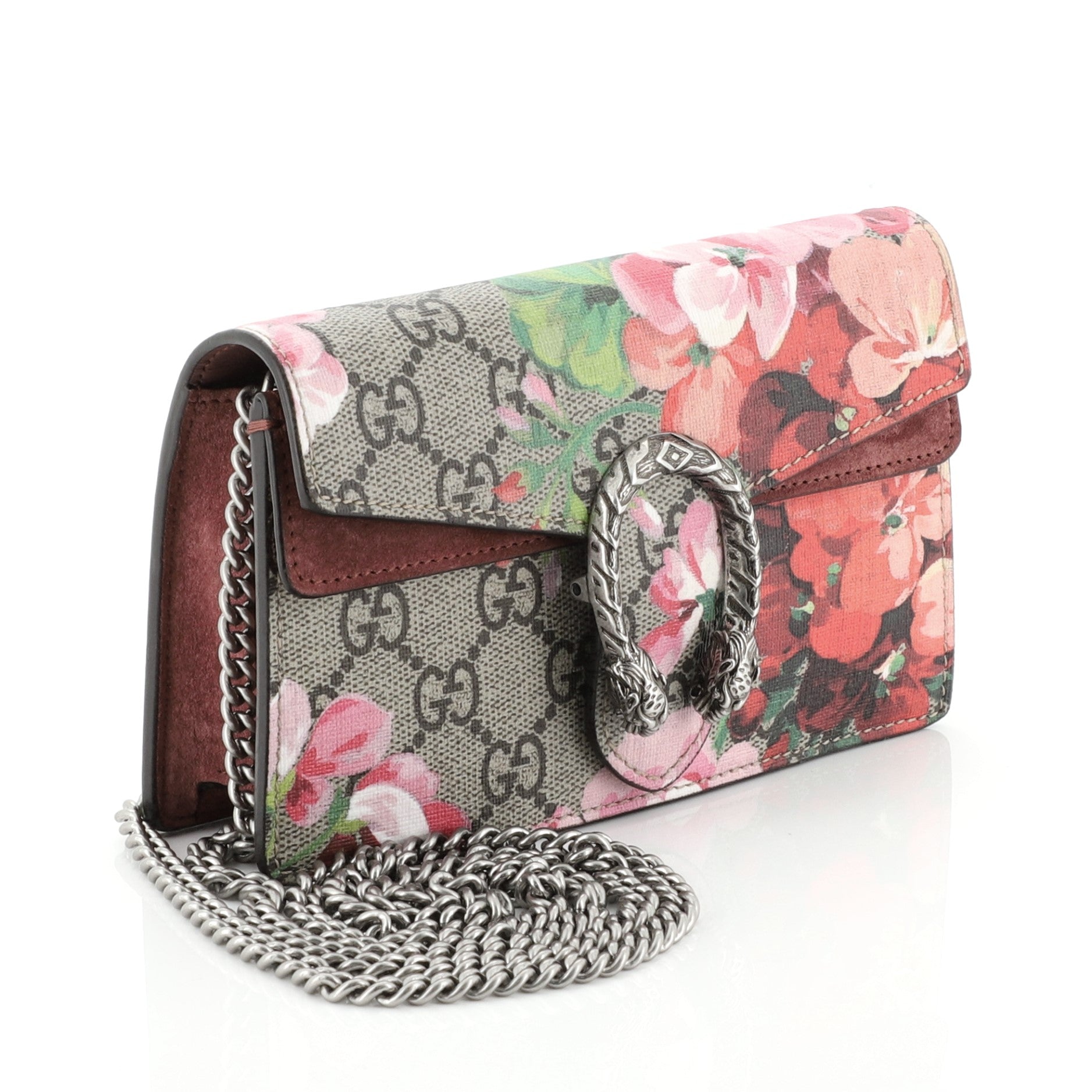 Dionysus Bag Blooms Print GG Coated Canvas Super Mini
