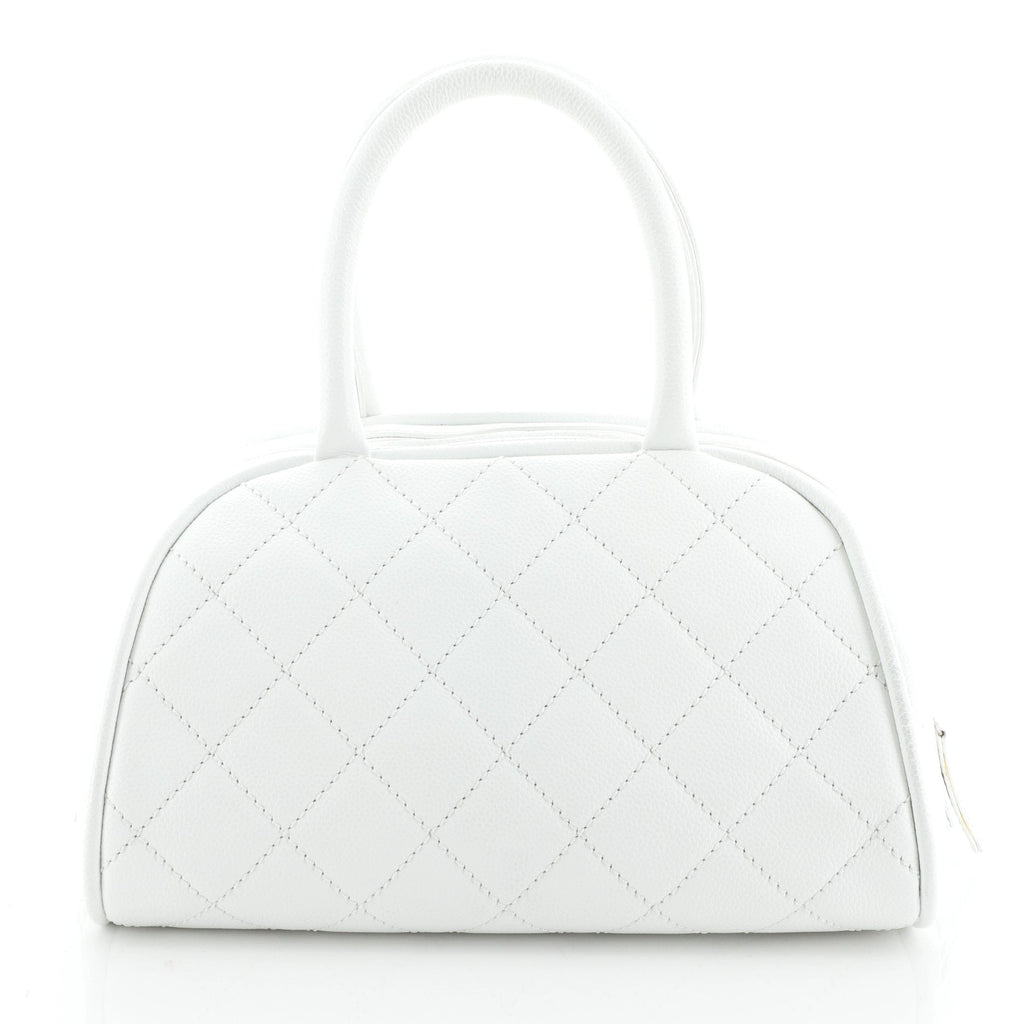 Timeless CC Bowler Bag Quilted Caviar Mini